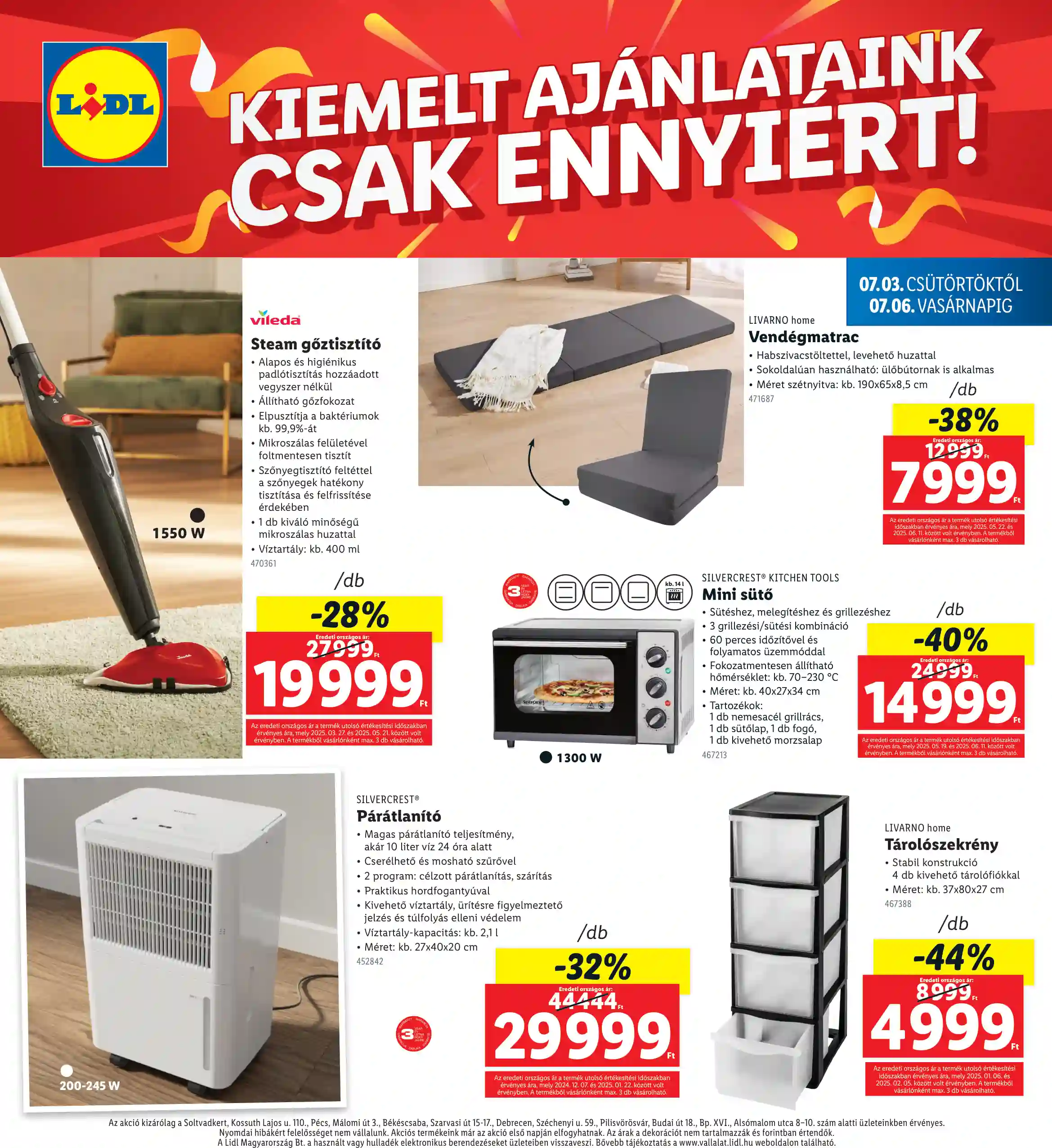 Lidl akciós újság 27. hét (Regionális akciók) (4 oldal)