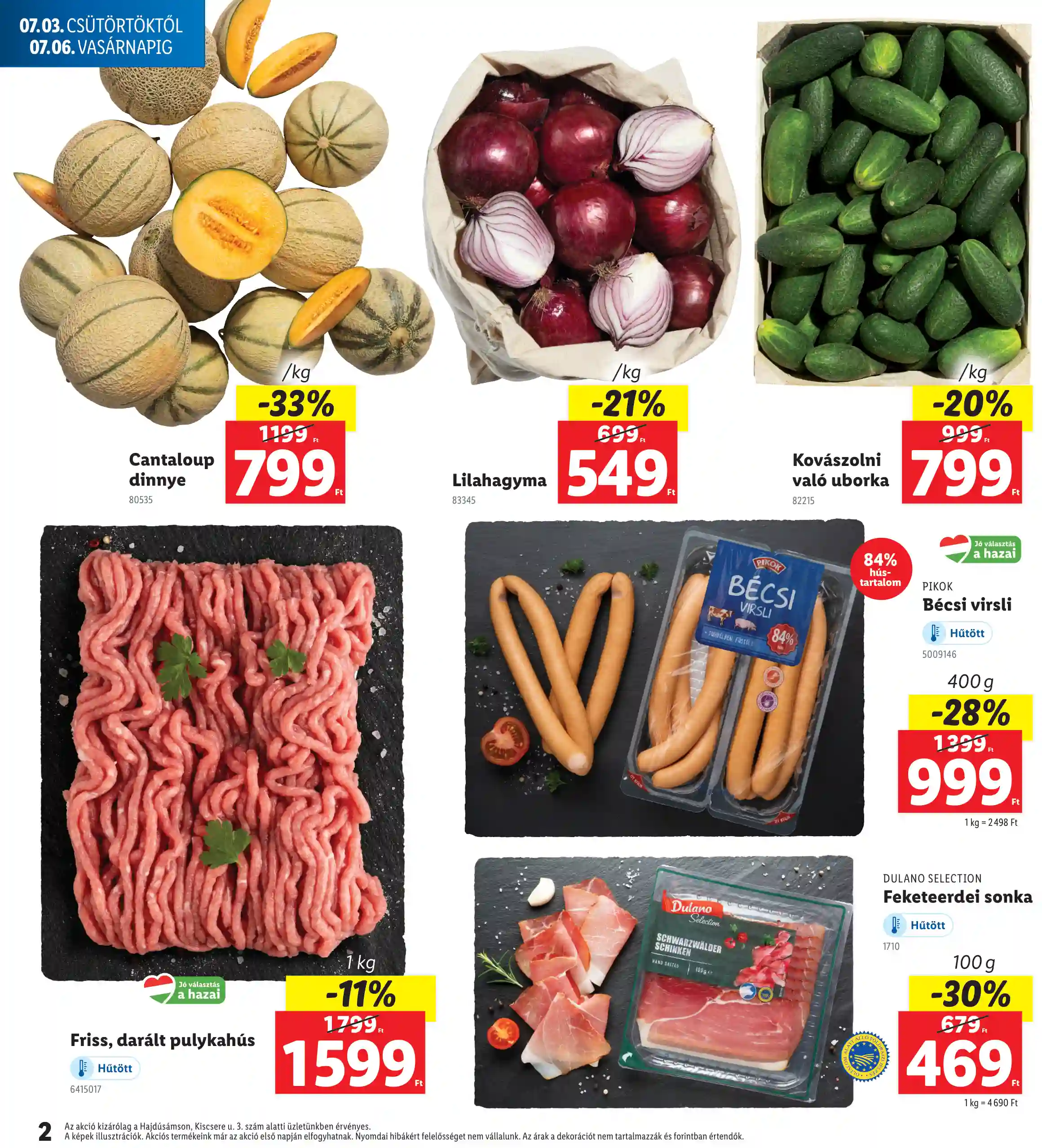 Lidl akciós újság 27. hét (Regionális akciók – Hajdúsámson) (2 oldal)