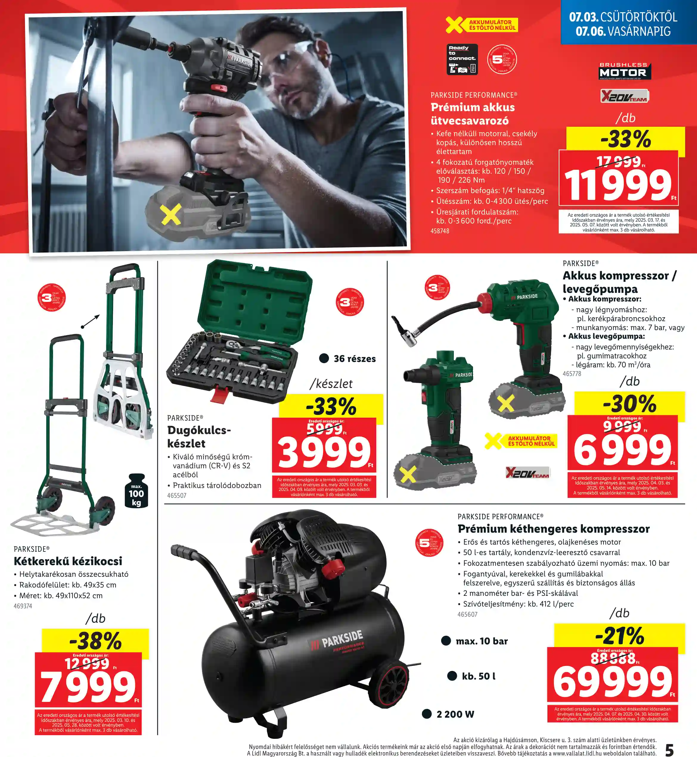 Lidl akciós újság 27. hét (Regionális akciók – Hajdúsámson) (5 oldal)