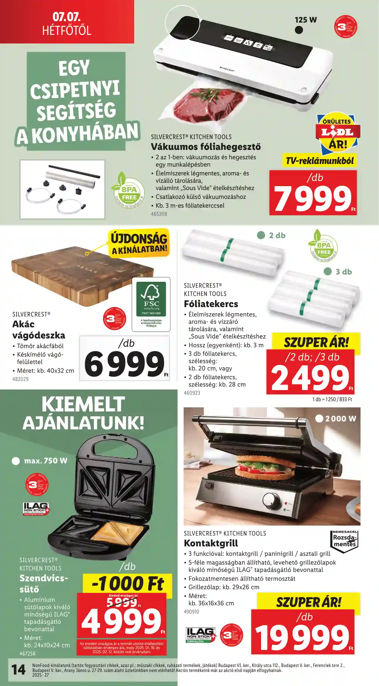 Lidl akciós újság 27. hét (Érvényes 07.03-tól) (6 oldal)