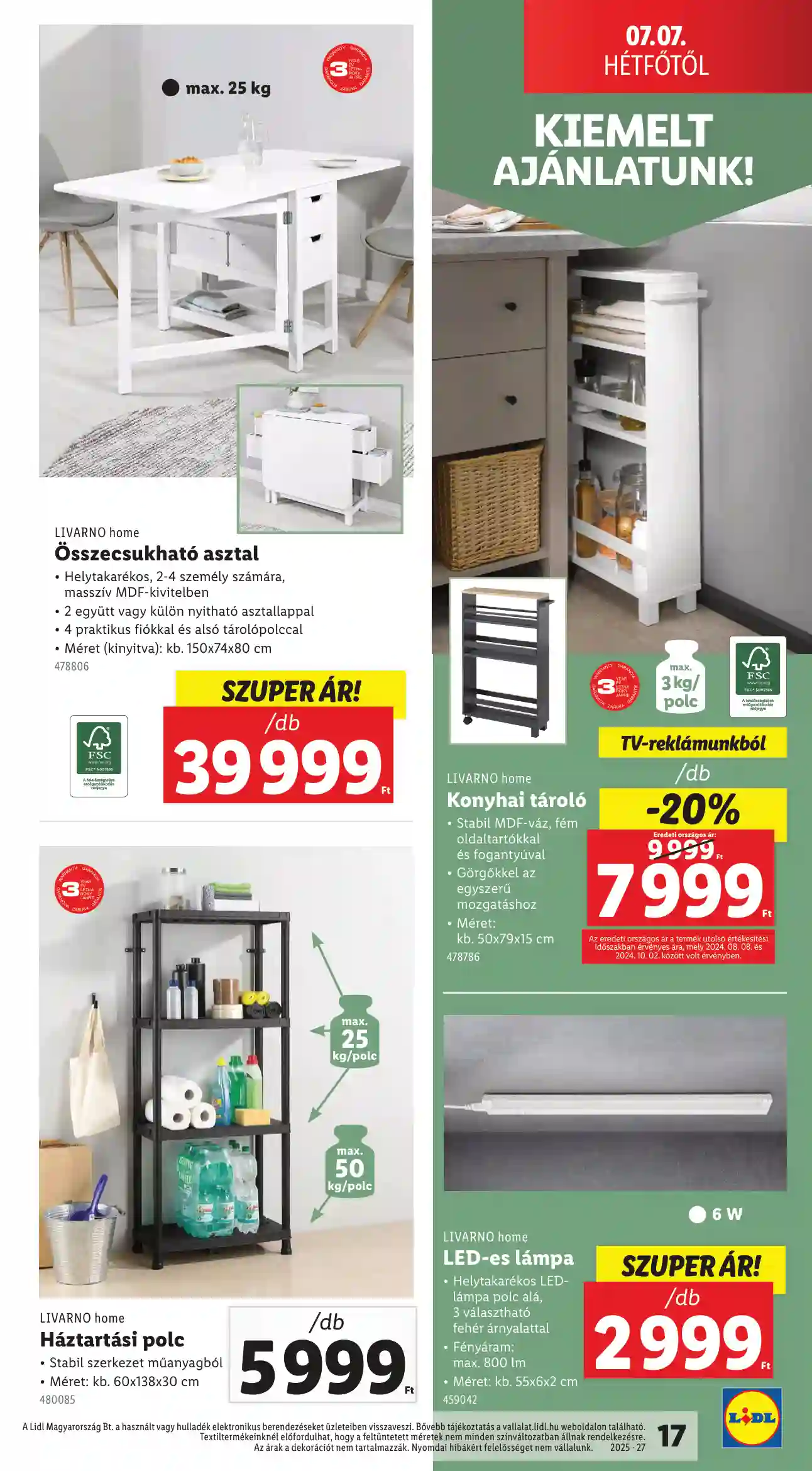 Lidl akciós újság 27. hét (Érvényes 07.03-tól) (9 oldal)