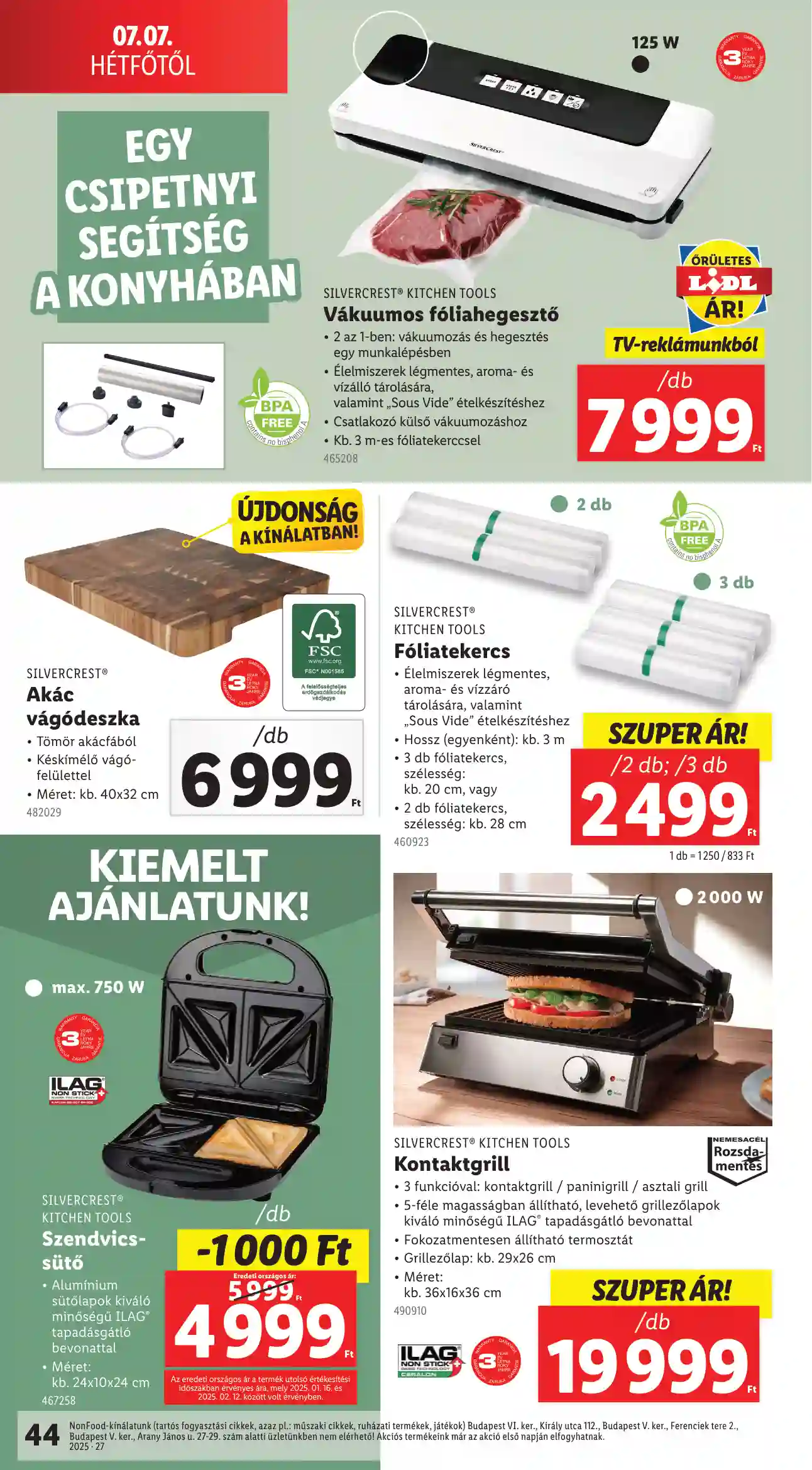 Lidl akciós újság 27. hét (Érvényes 07.03-tól) (39 oldal)