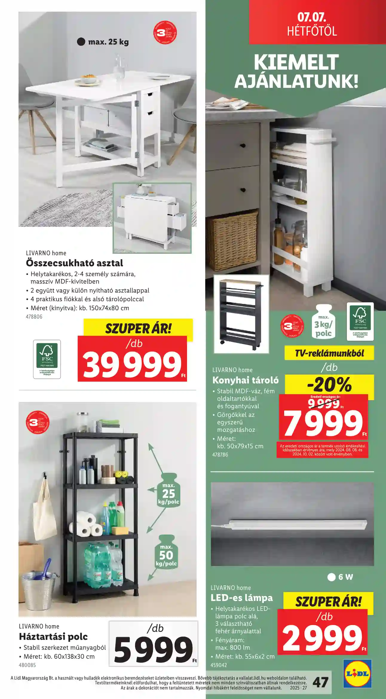 Lidl akciós újság 27. hét (Érvényes 07.03-tól) (42 oldal)