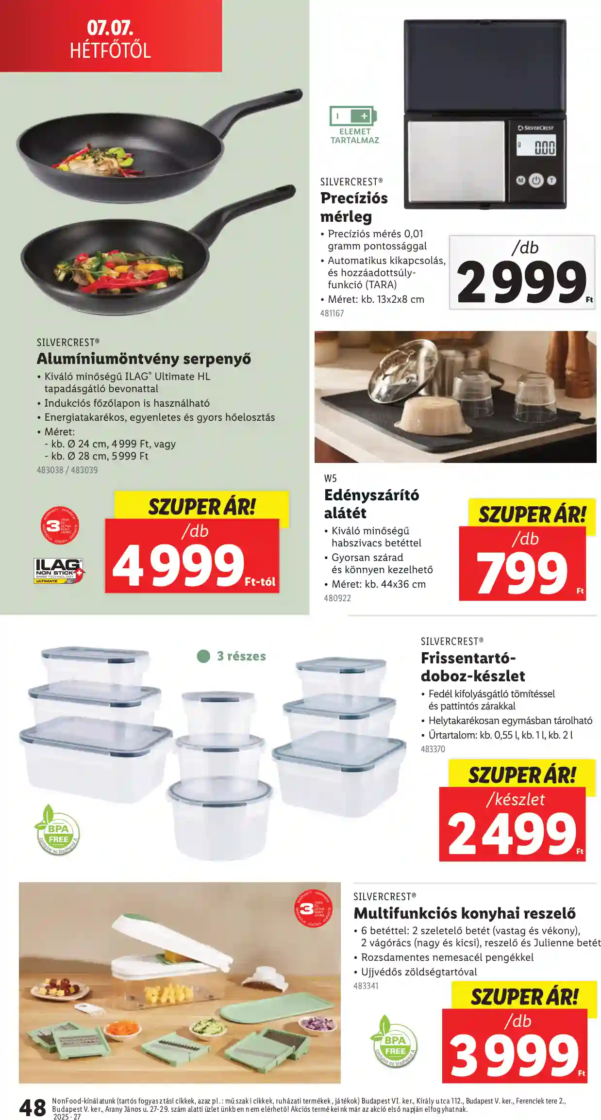 Lidl akciós újság 27. hét (Érvényes 07.03-tól) (43 oldal)