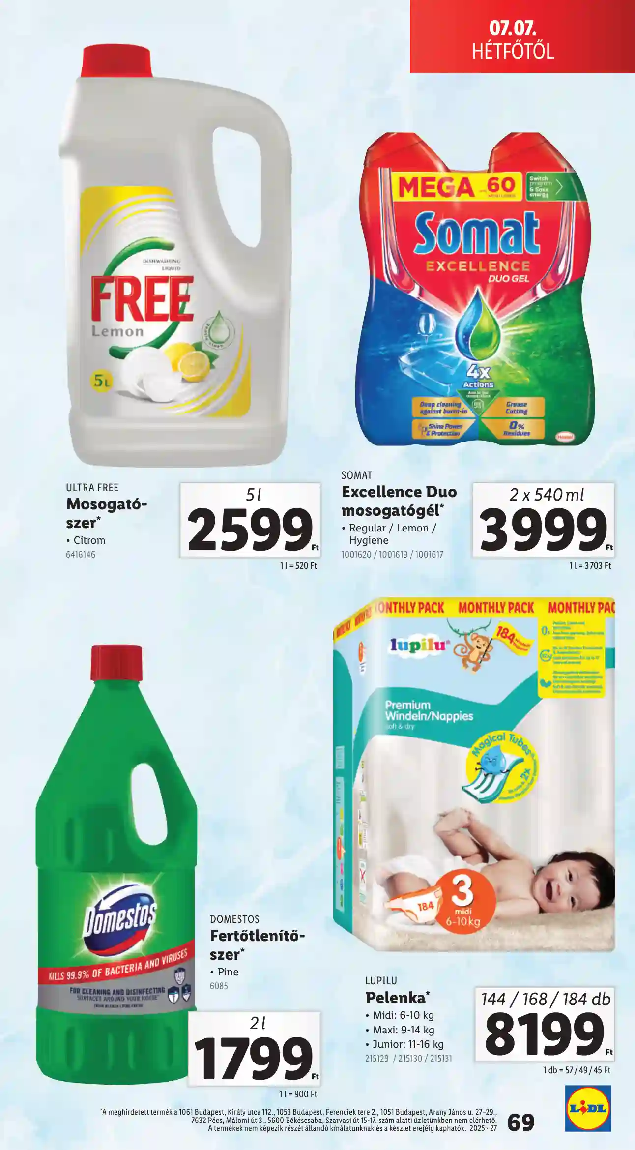 Lidl akciós újság 27. hét (Érvényes 07.03-tól) (66 oldal)