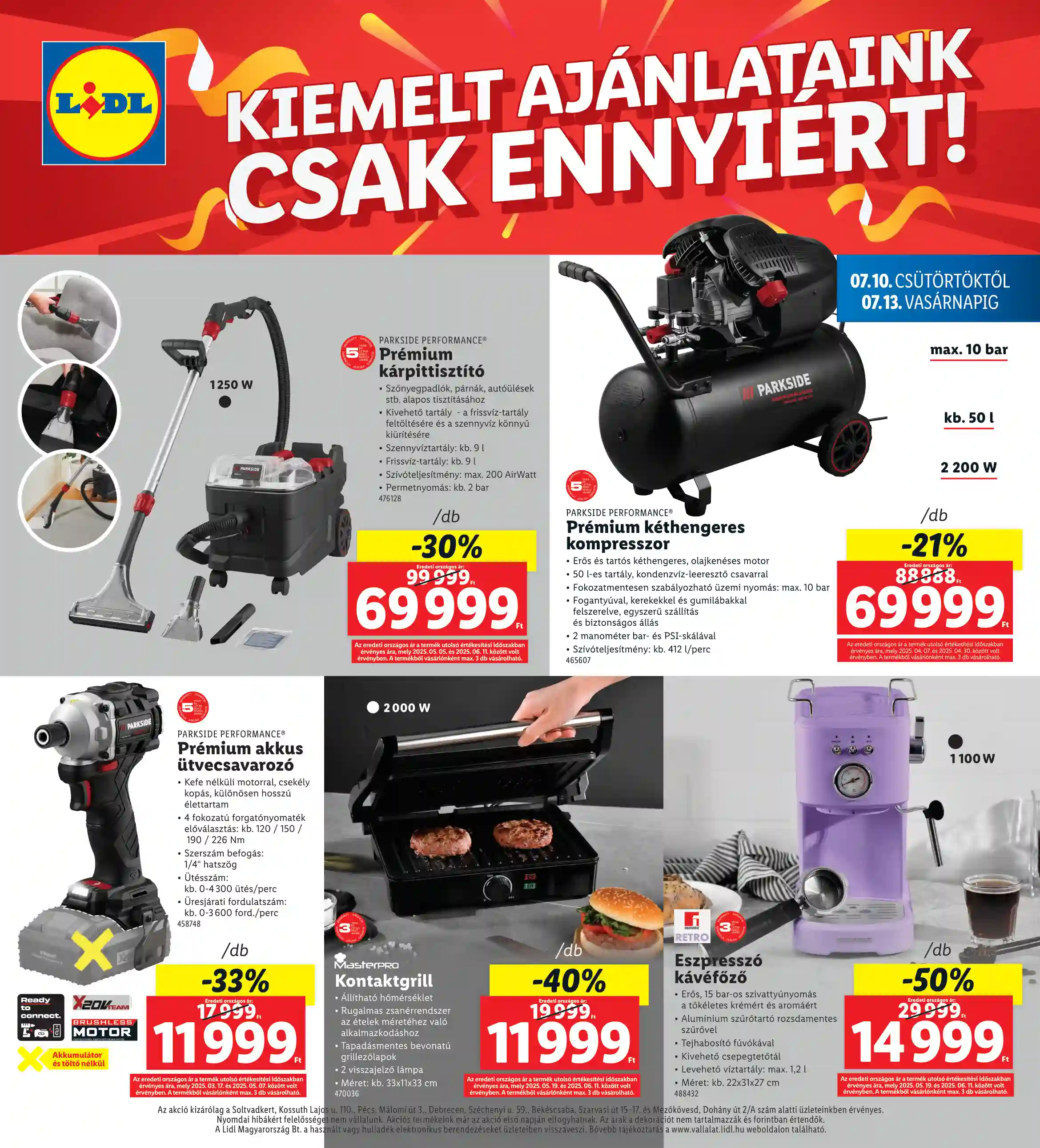 Lidl akciós újság 28. hét (Regionális akciók) (4 oldal)