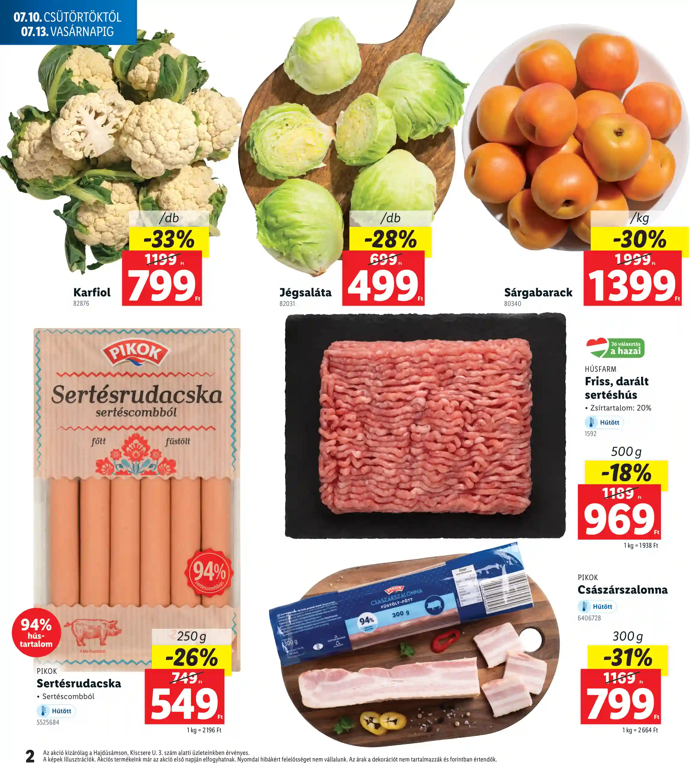 Lidl akciós újság 28. hét (Regionális akciók – Hajdúsámson) (2 oldal)