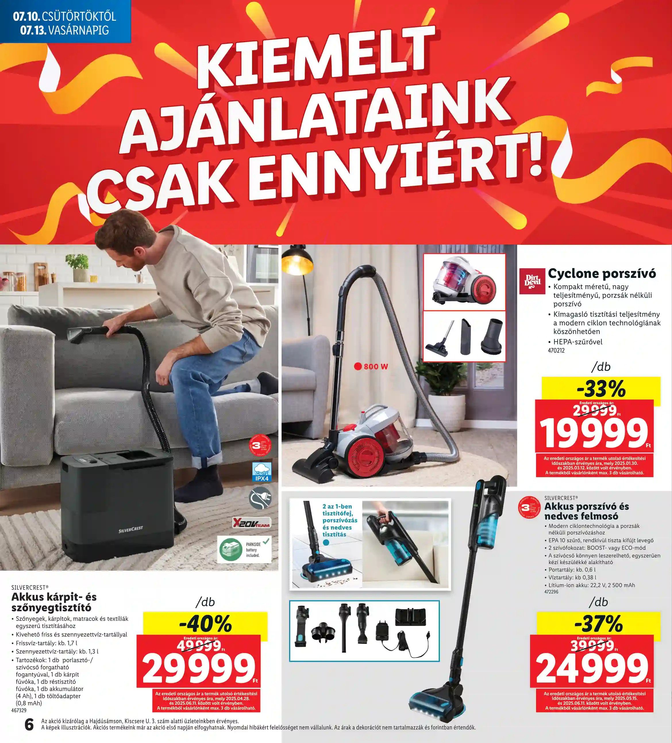 Lidl akciós újság 28. hét (Regionális akciók – Hajdúsámson) (6 oldal)