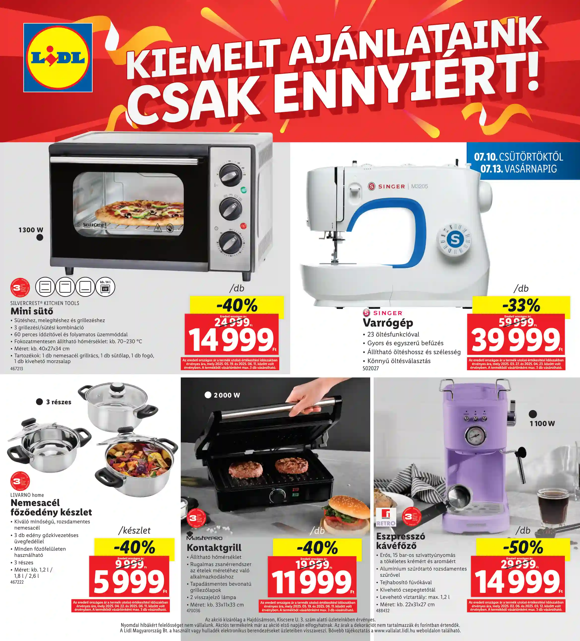 Lidl akciós újság 28. hét (Regionális akciók – Hajdúsámson) (8 oldal)