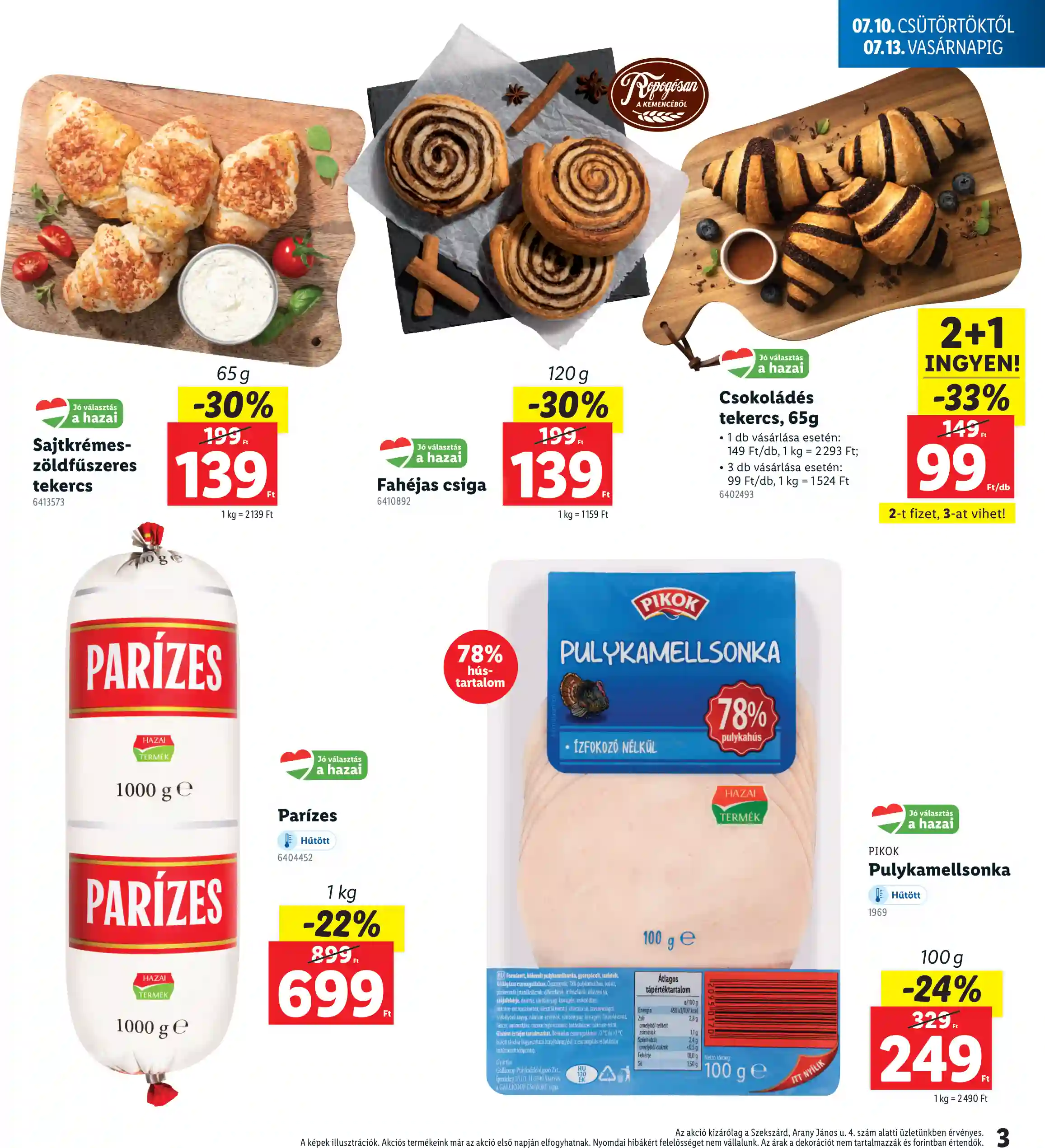 Lidl akciós újság 28. hét (Regionális akciók – Szekszárd) (3 oldal)