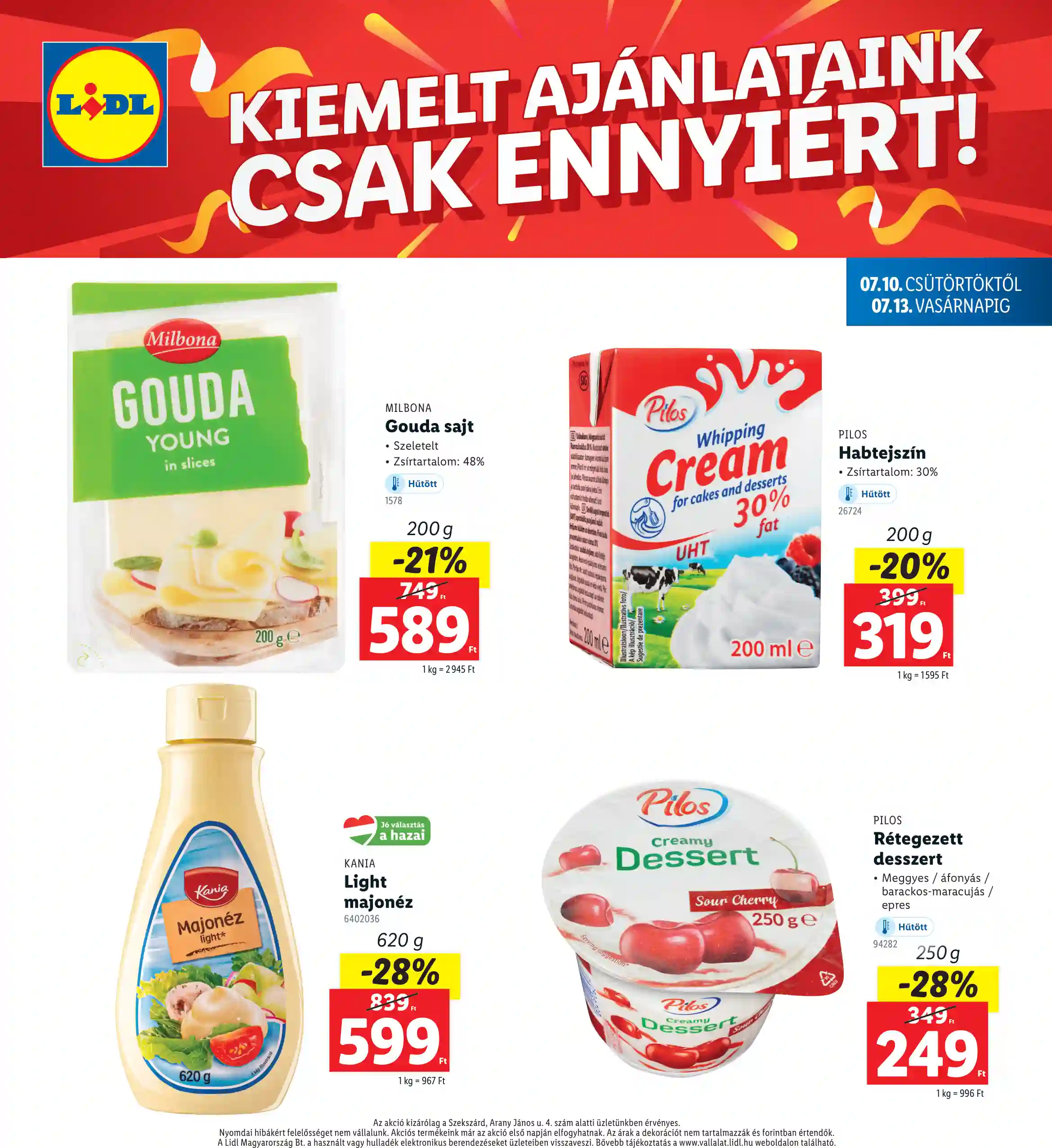 Lidl akciós újság 28. hét (Regionális akciók – Szekszárd) (4 oldal)