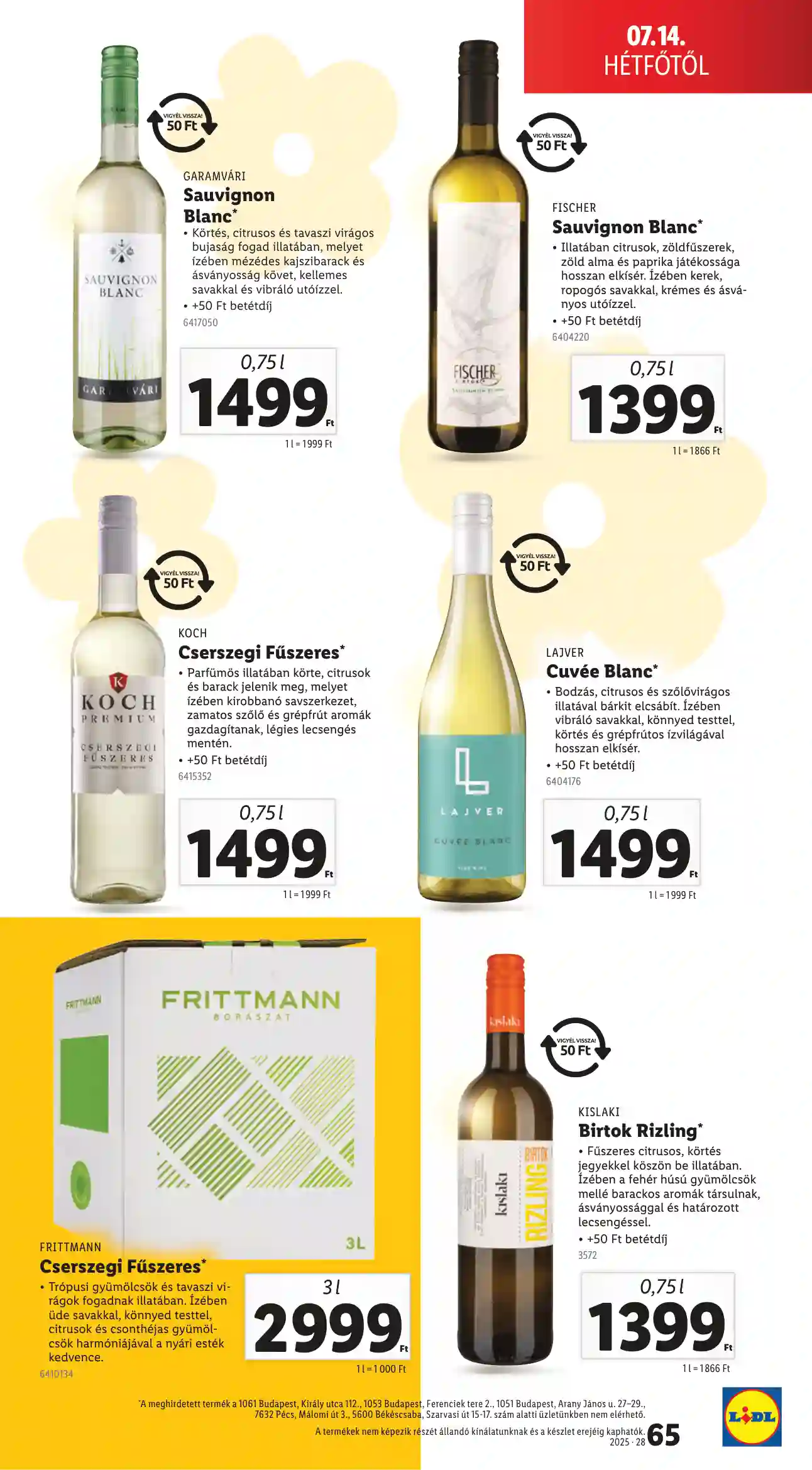 Lidl akciós újság 28. hét (Érvényes 07.10-től) (62 oldal)