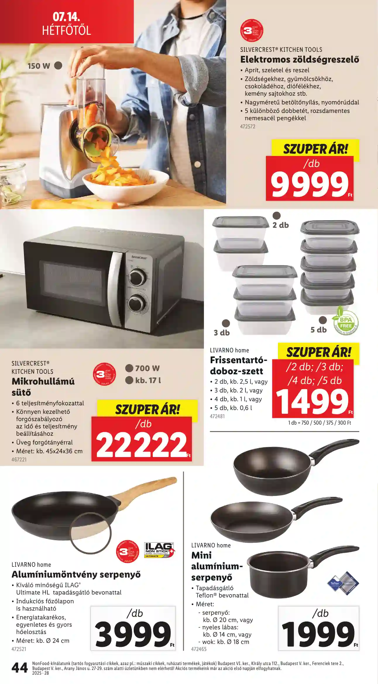 Lidl akciós újság 28. hét (Érvényes 07.10-től) (39 oldal)