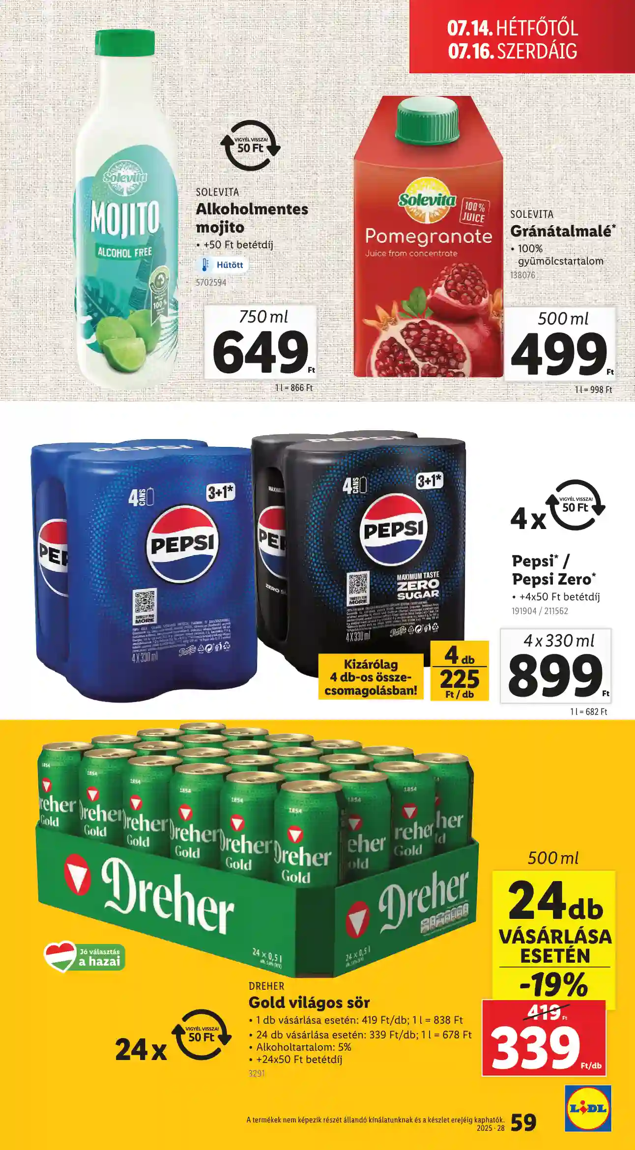 Lidl akciós újság 28. hét (Érvényes 07.10-től) (55 oldal)
