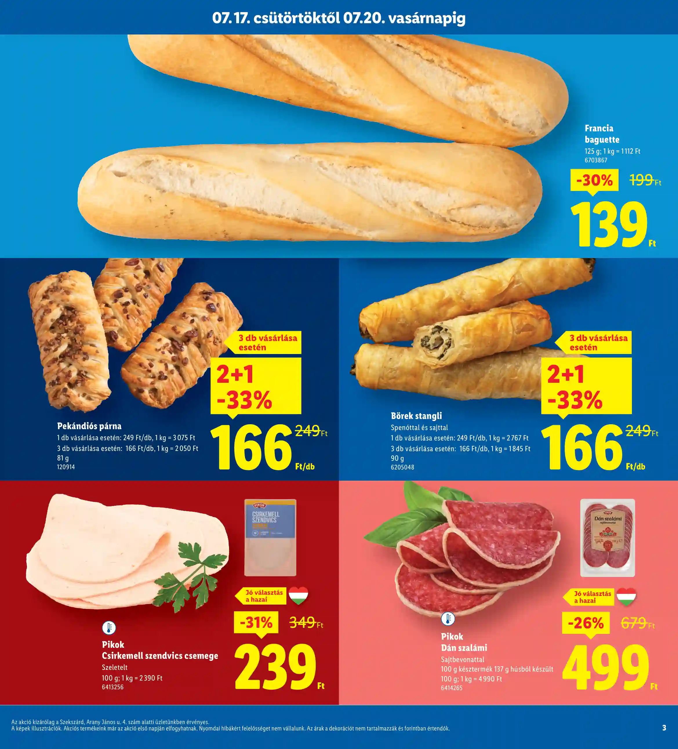 Lidl akciós újság 29. hét (Regionális akciók – Szekszárd) (3 oldal)