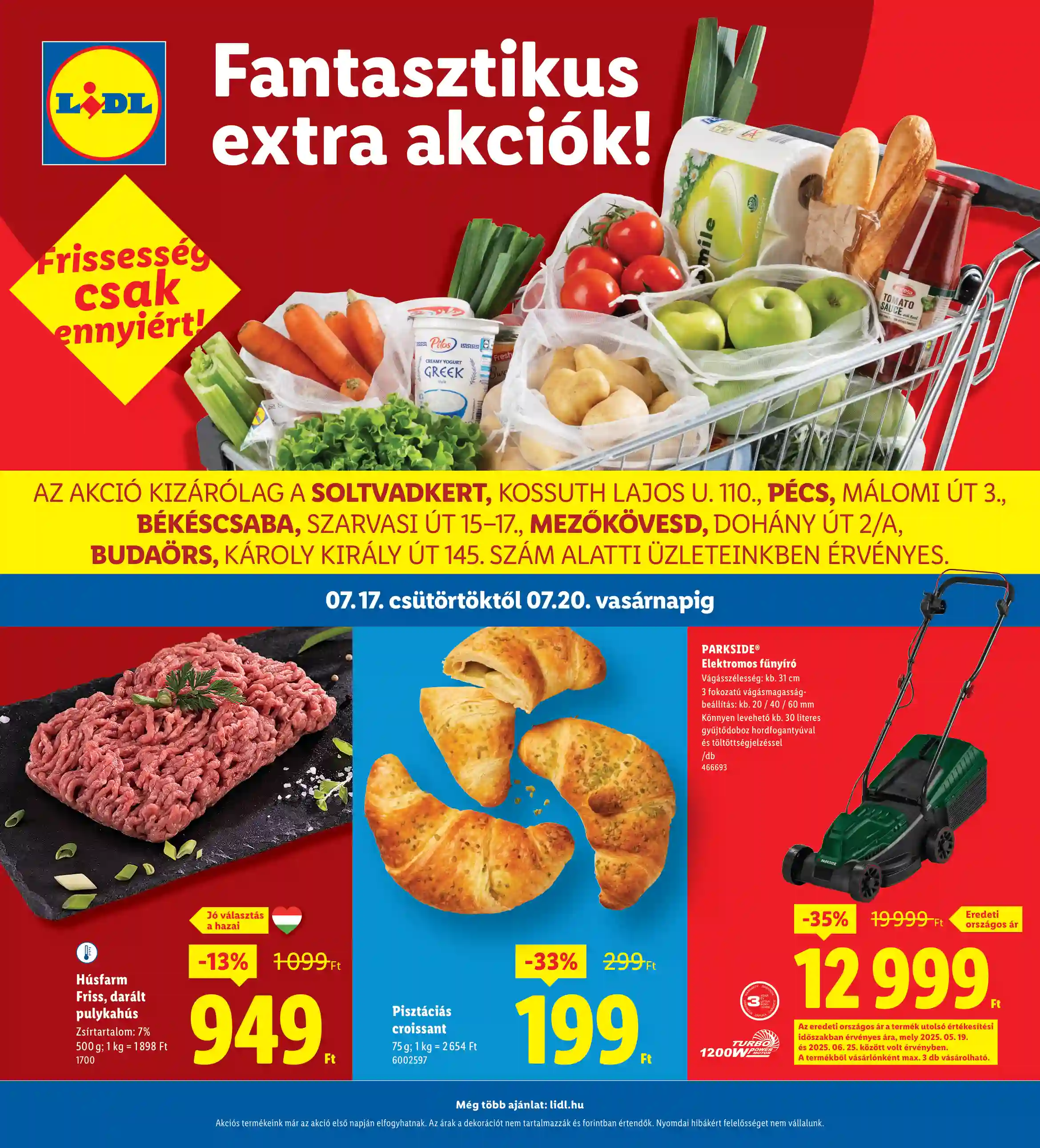LIDL Regionális akciók 29.hét
