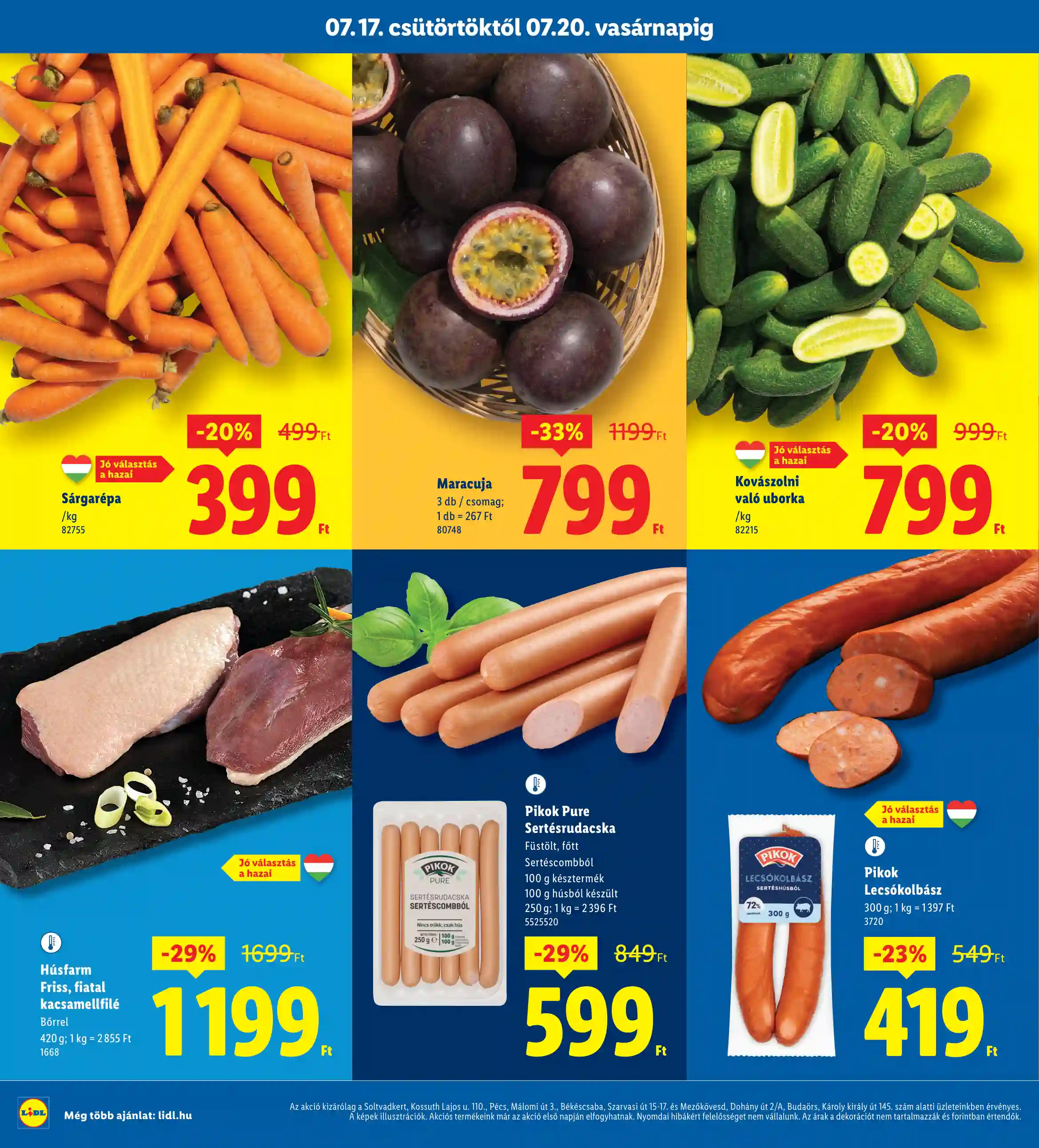 Lidl akciós újság 29. hét (Regionális akciók) (2 oldal)