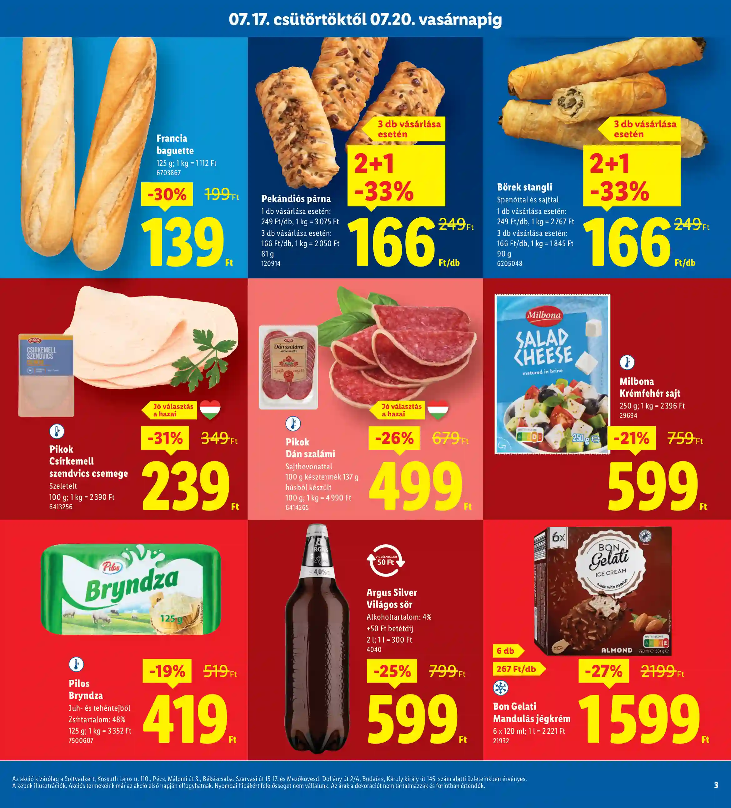 Lidl akciós újság 29. hét (Regionális akciók) (3 oldal)