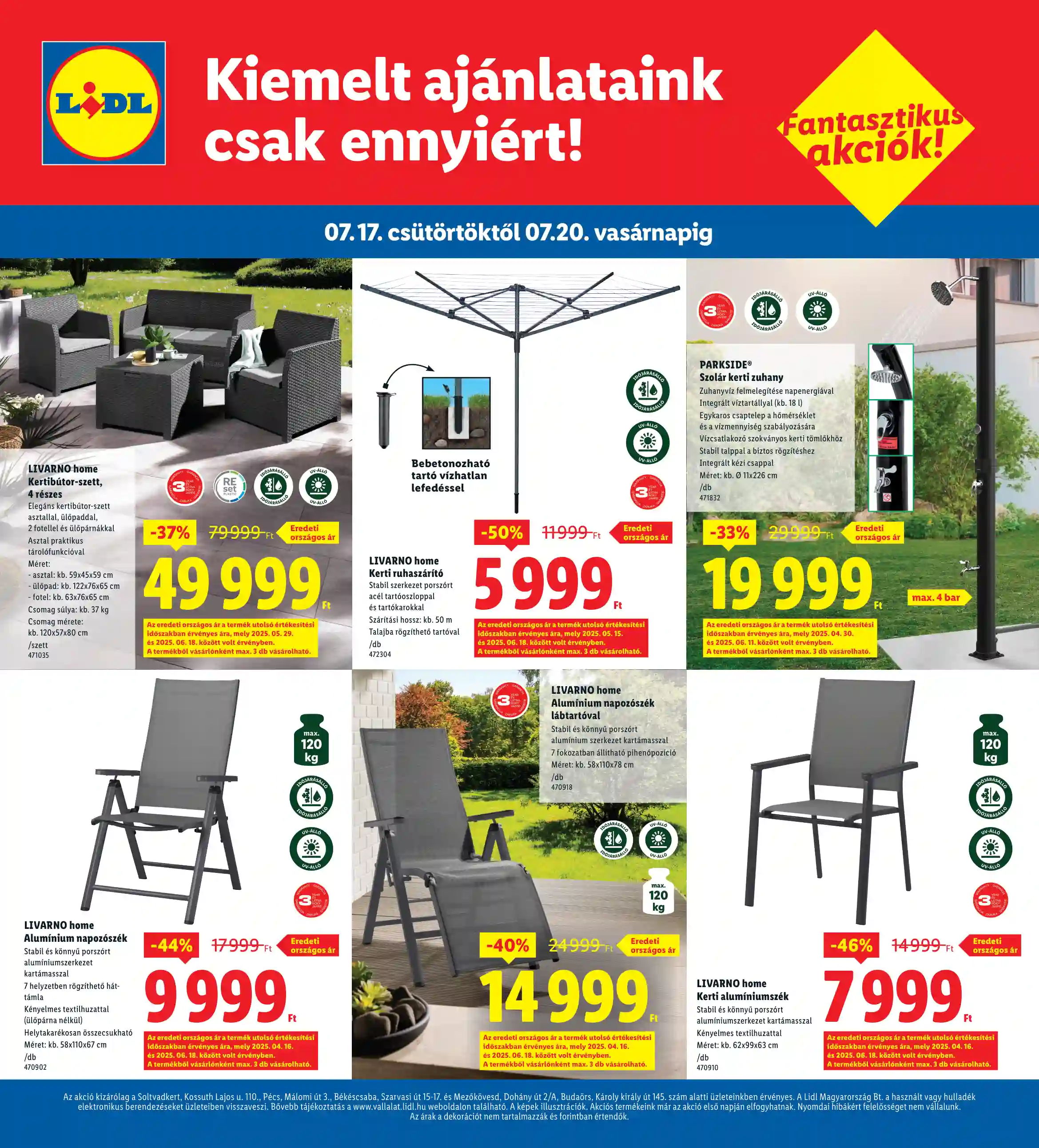 Lidl akciós újság 29. hét (Regionális akciók) (4 oldal)
