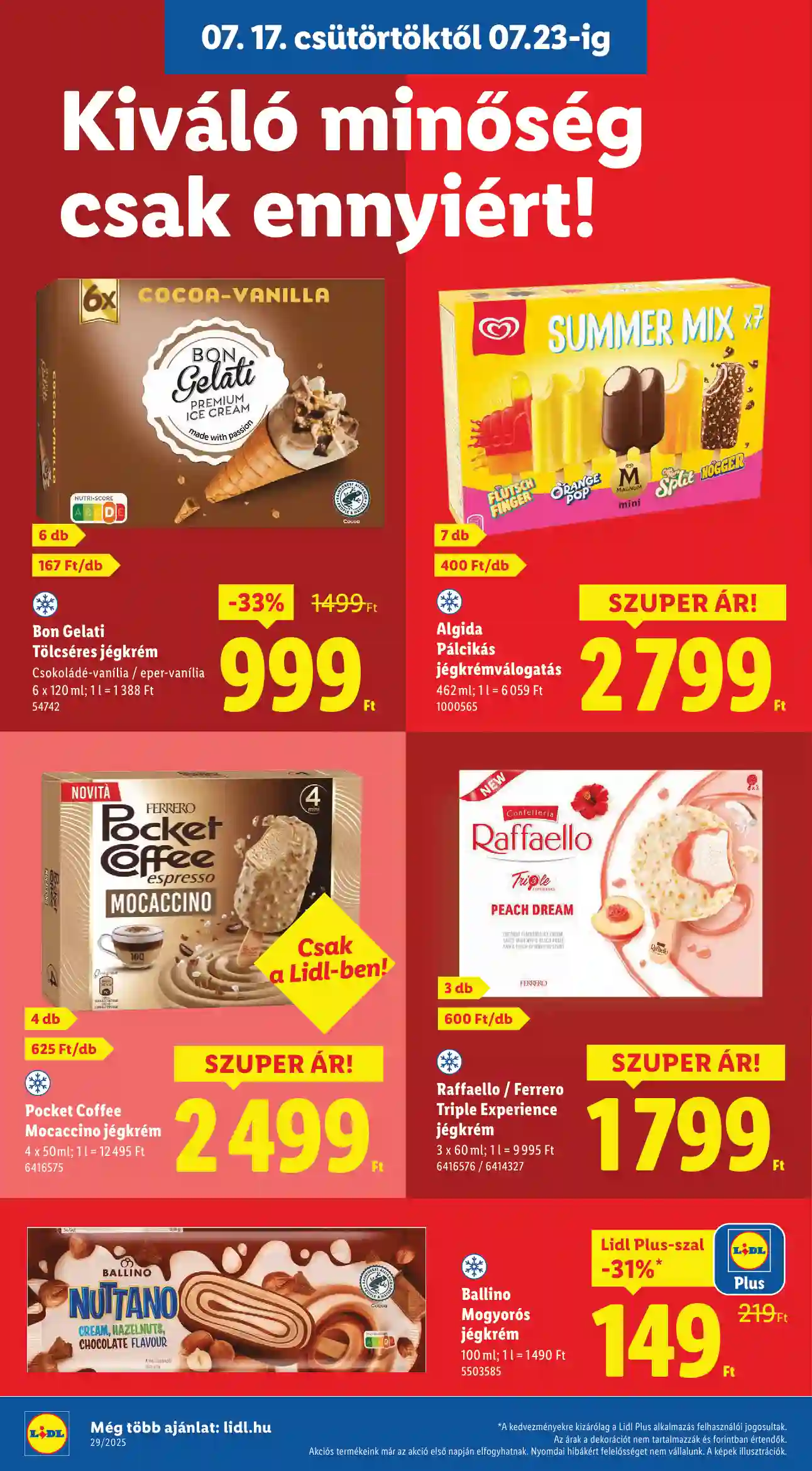 Lidl akciós újság 29. hét (Érvényes 07.17-től) (4 oldal)