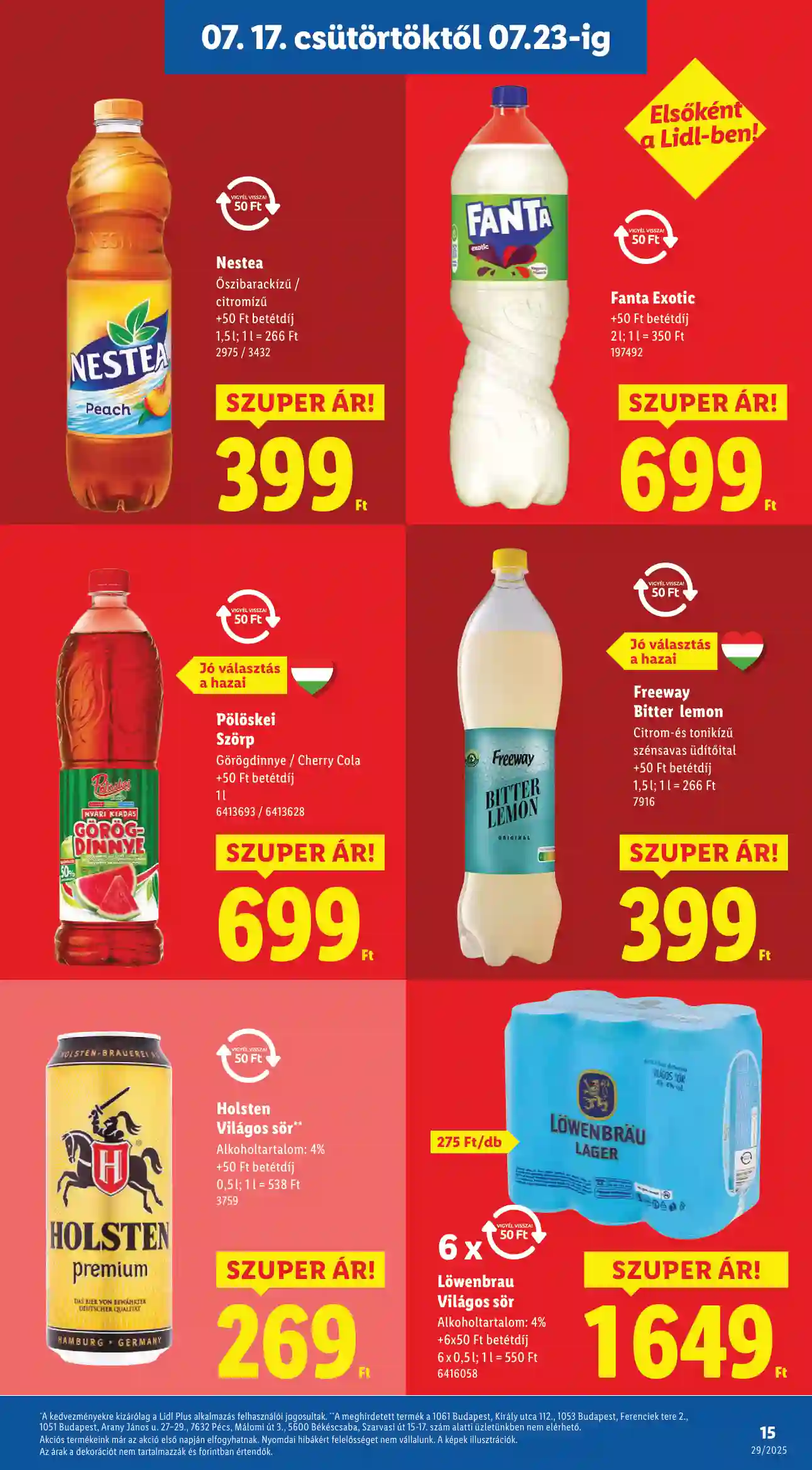 Lidl akciós újság 29. hét (Érvényes 07.17-től) (7 oldal)