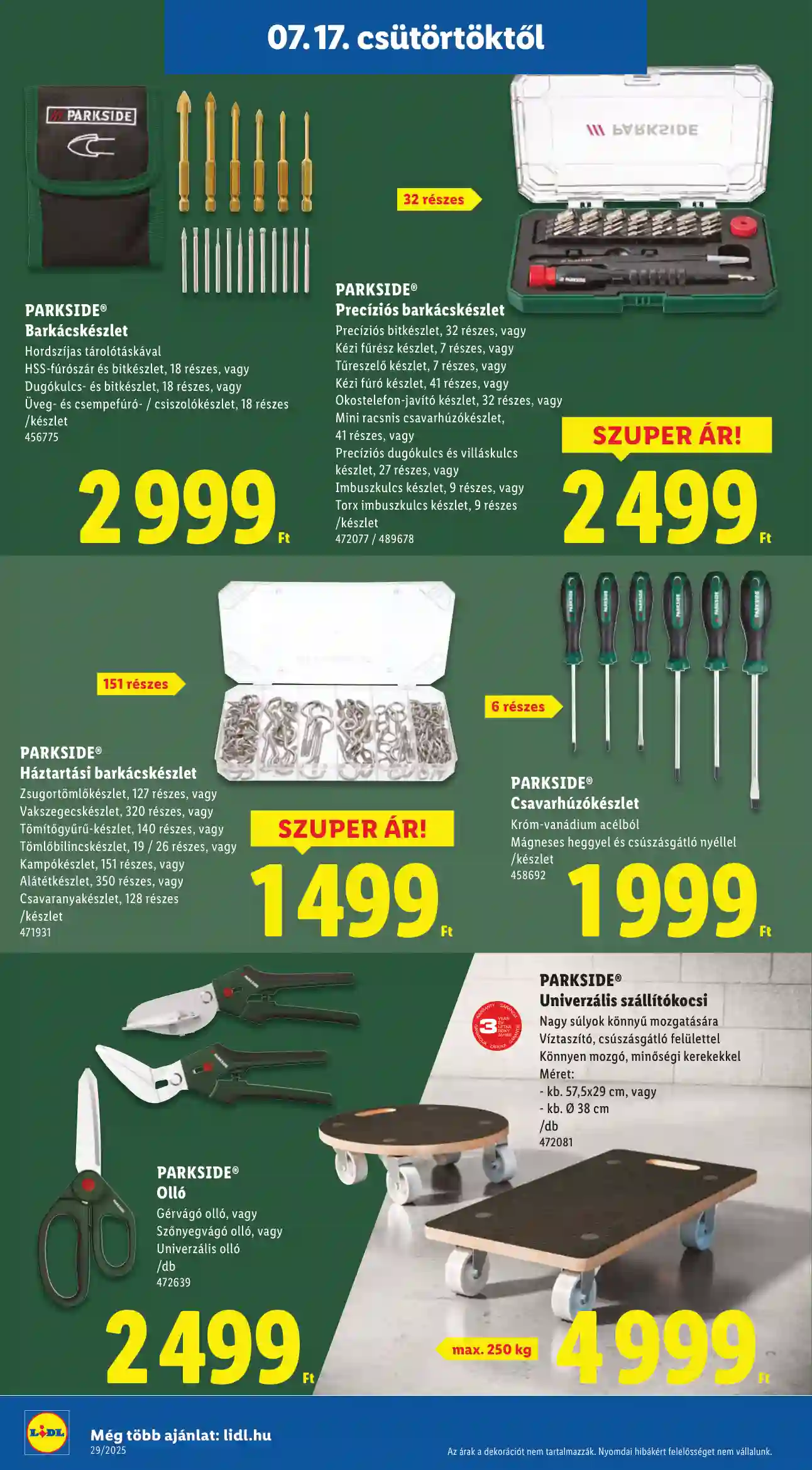 Lidl akciós újság 29. hét (Érvényes 07.17-től) (30 oldal)