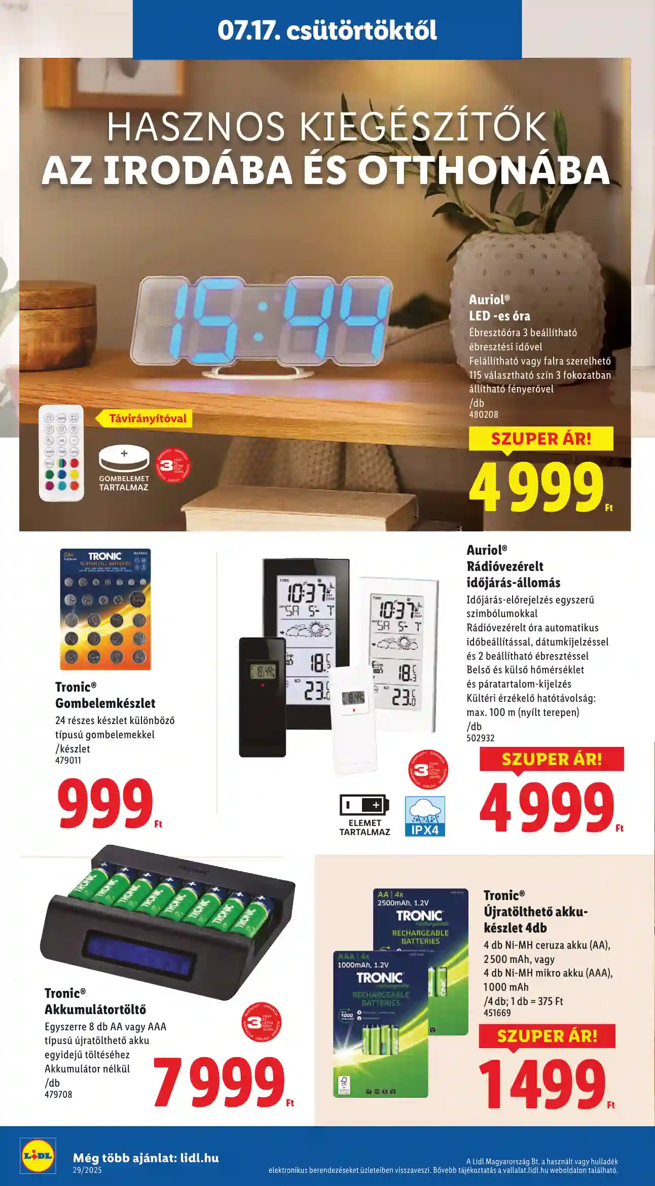Lidl akciós újság 29. hét (Érvényes 07.17-től) (32 oldal)