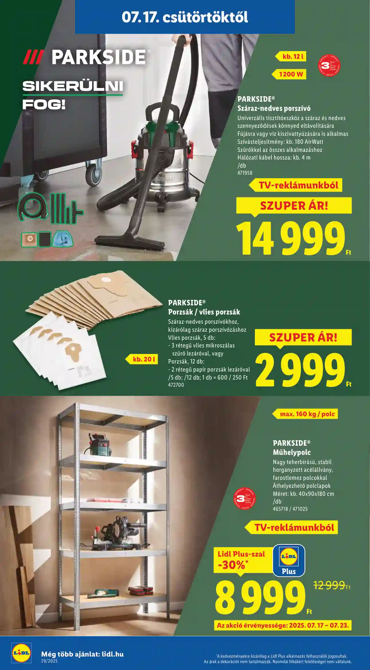 Lidl akciós újság 29. hét (Érvényes 07.17-től) (2 oldal)