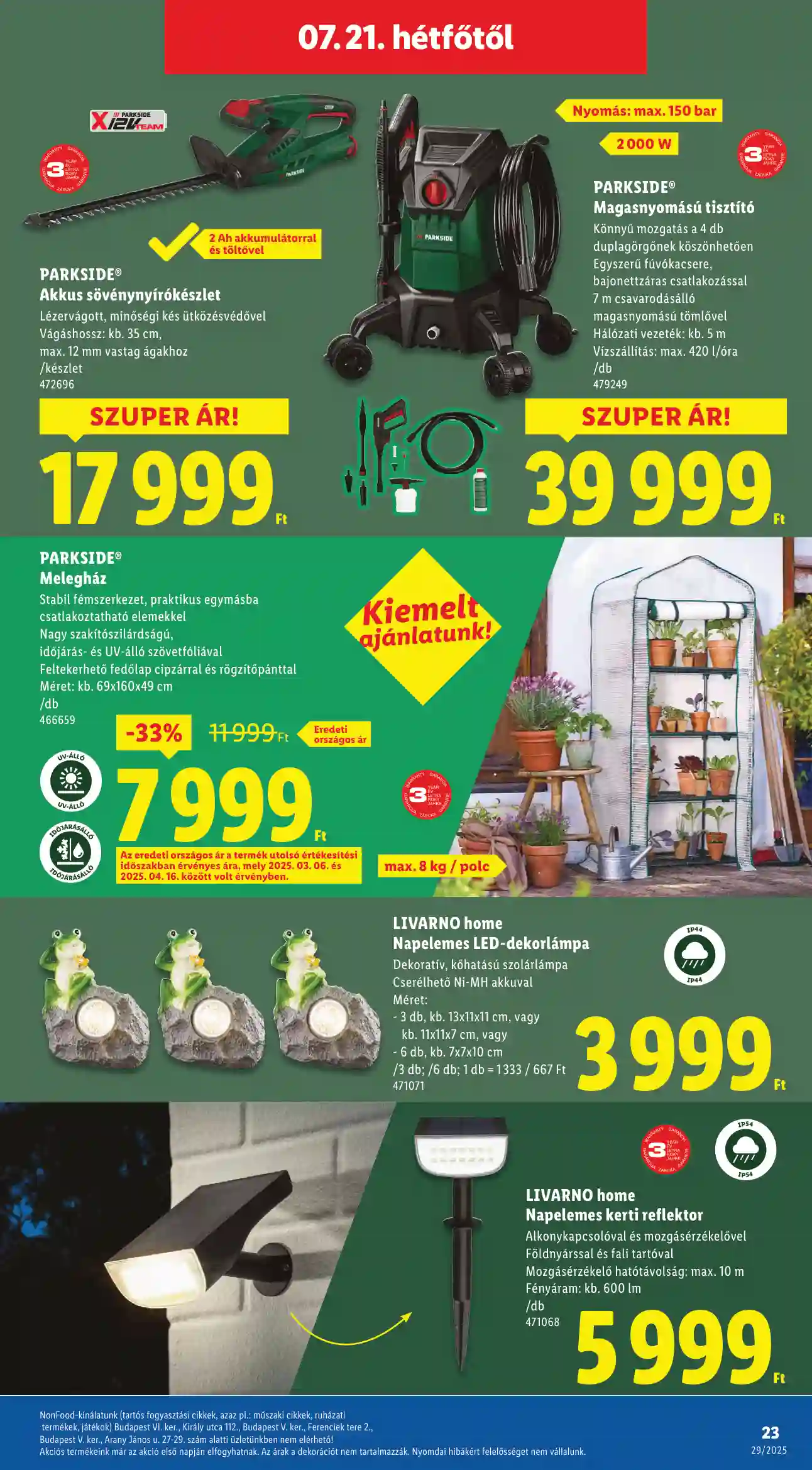 Lidl akciós újság 29. hét (Érvényes 07.17-től) (16 oldal)
