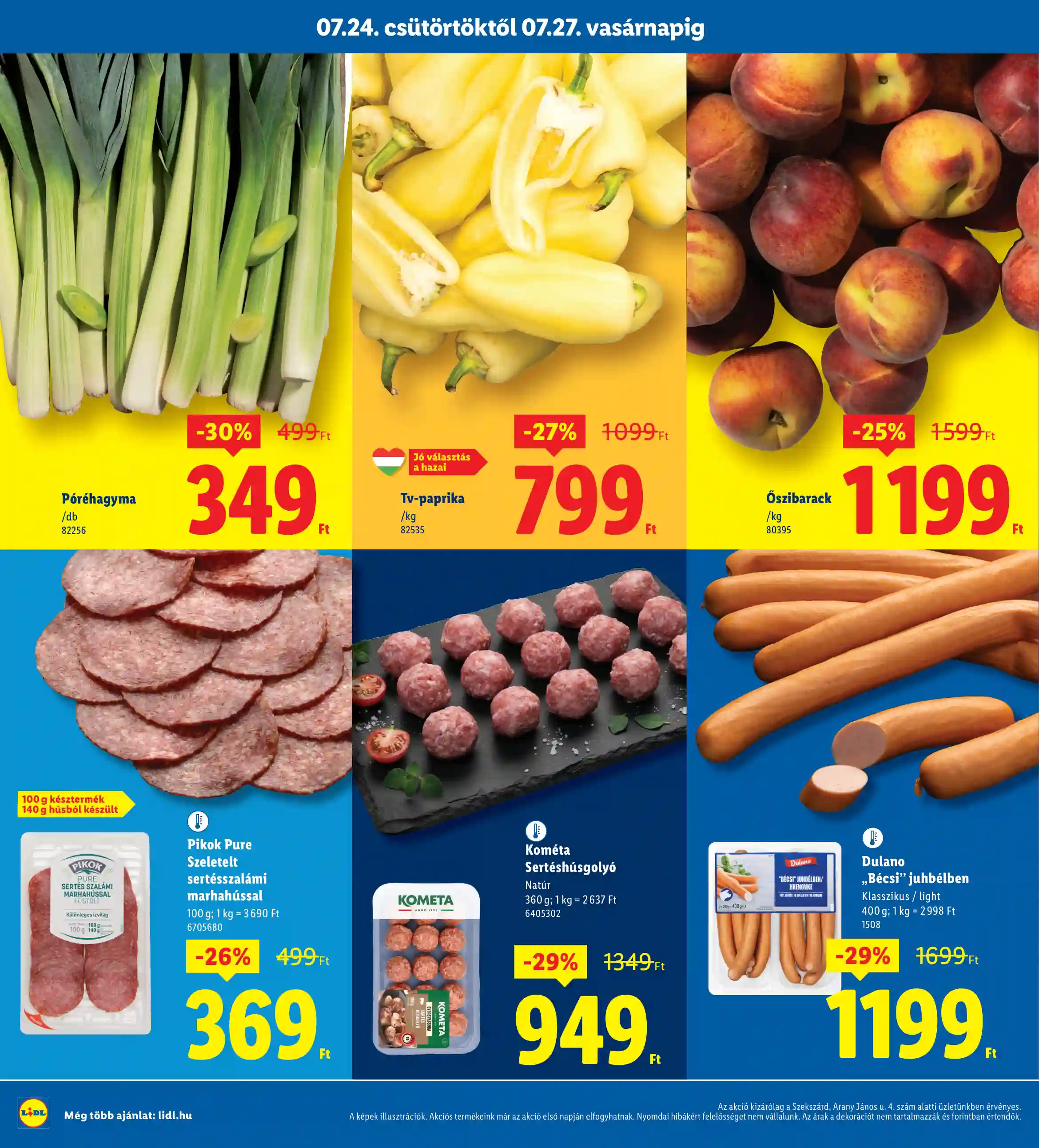 Lidl akciós újság 30. hét (Regionális akciók – Szekszárd) (2 oldal)
