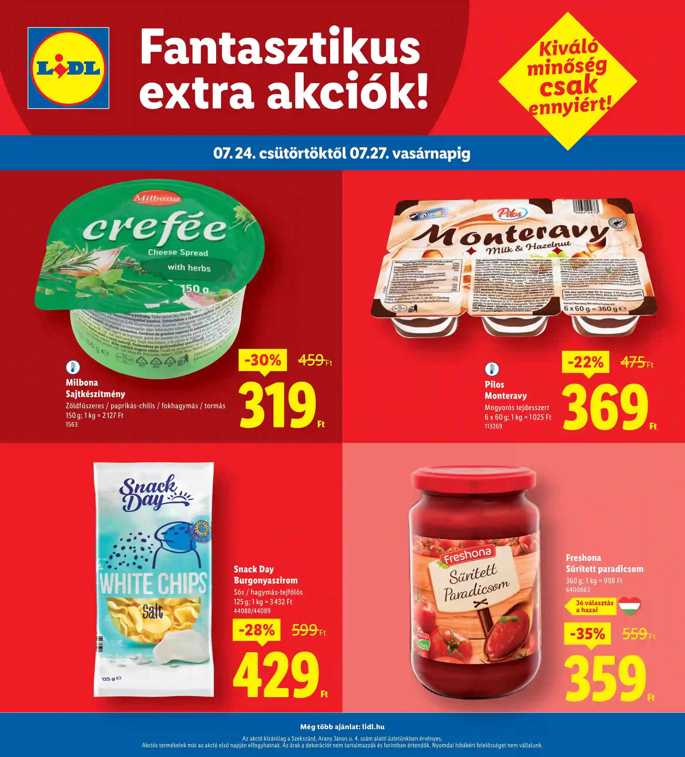 Lidl akciós újság 30. hét (Regionális akciók – Szekszárd) (4 oldal)