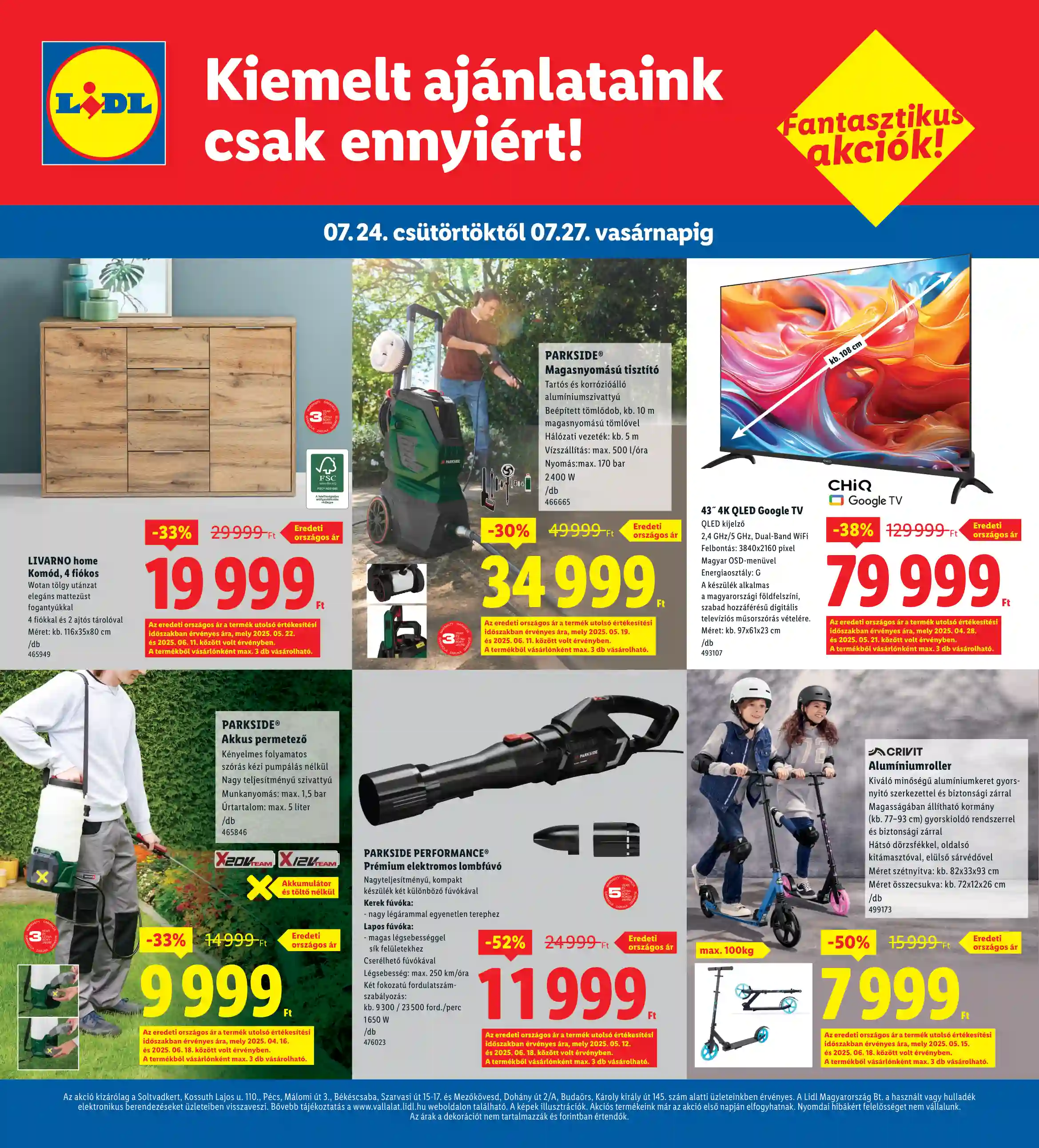 Lidl akciós újság 30. hét (Regionális akciók) (4 oldal)