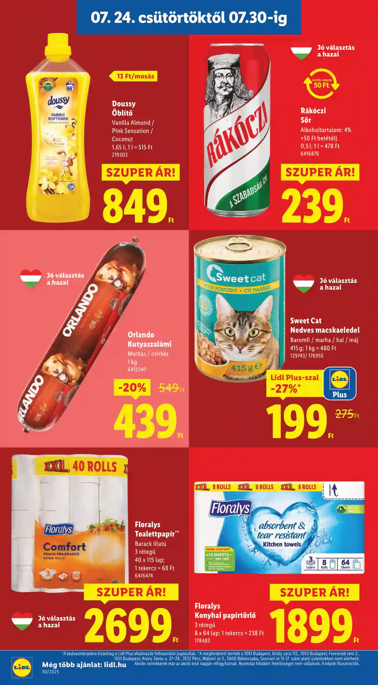 Lidl akciós újság 30. hét (Érvényes 07.24-től) (6 oldal)