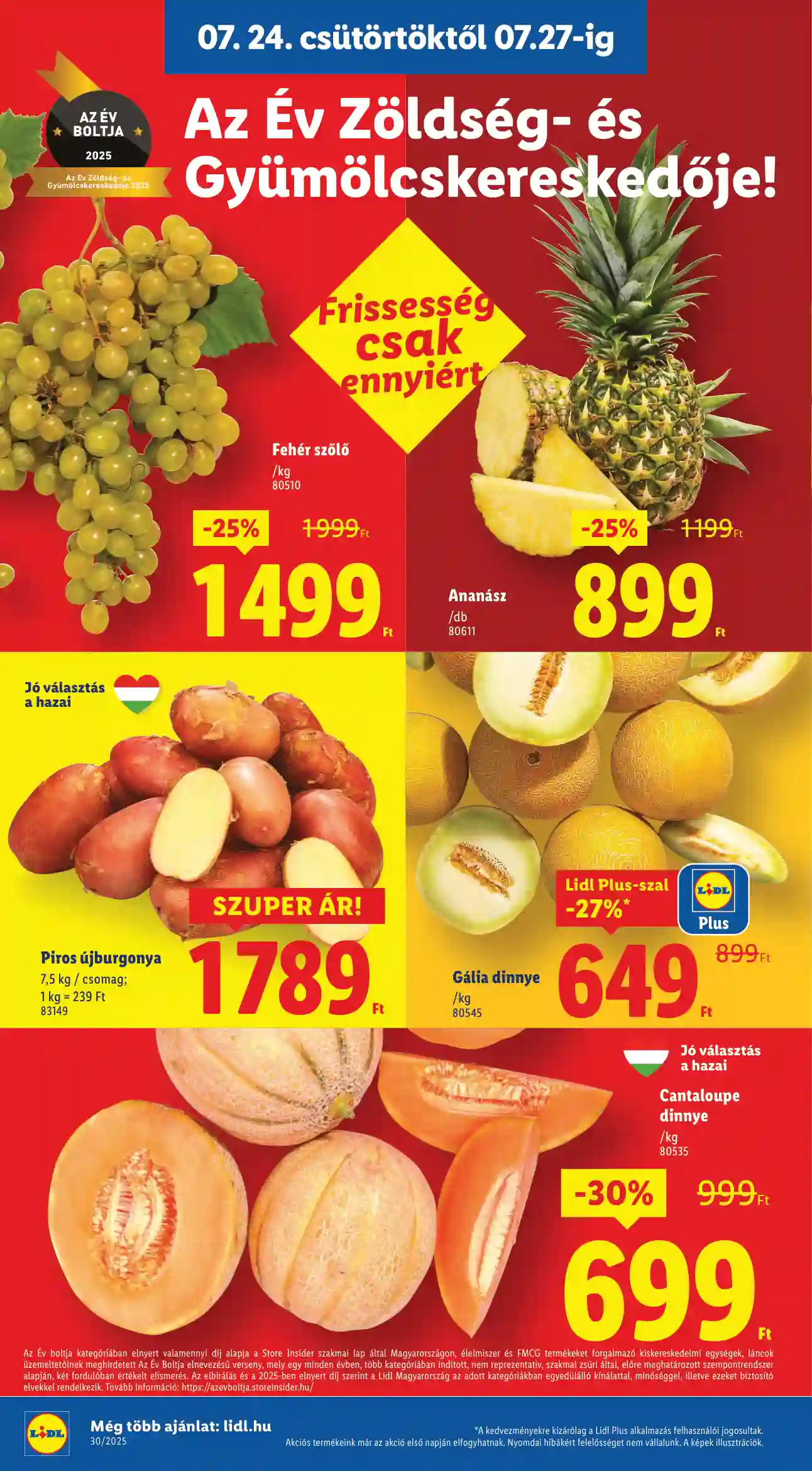 Lidl akciós újság 30. hét (Érvényes 07.24-től) (24 oldal)