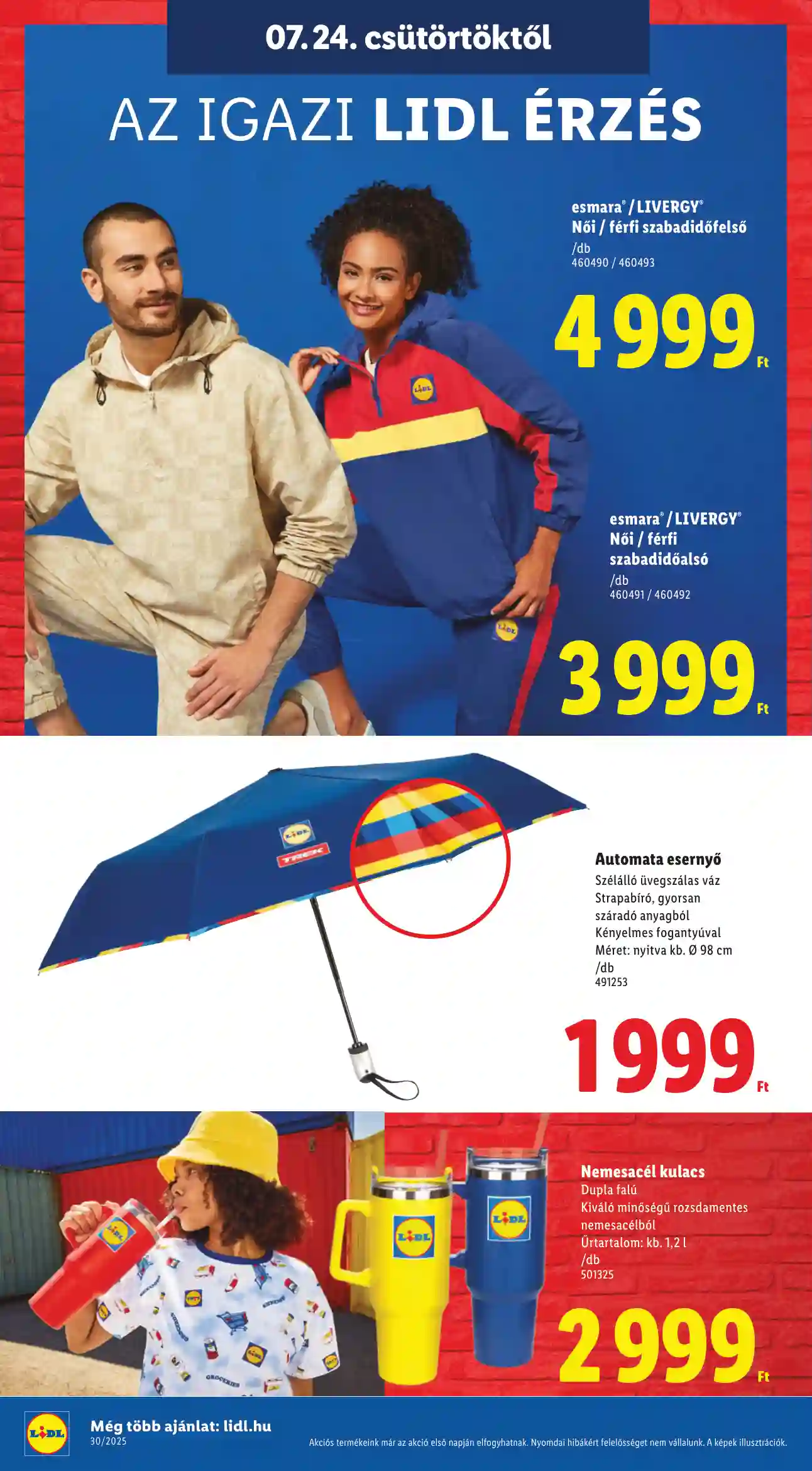 Lidl akciós újság 30. hét (Érvényes 07.24-től) (10 oldal)