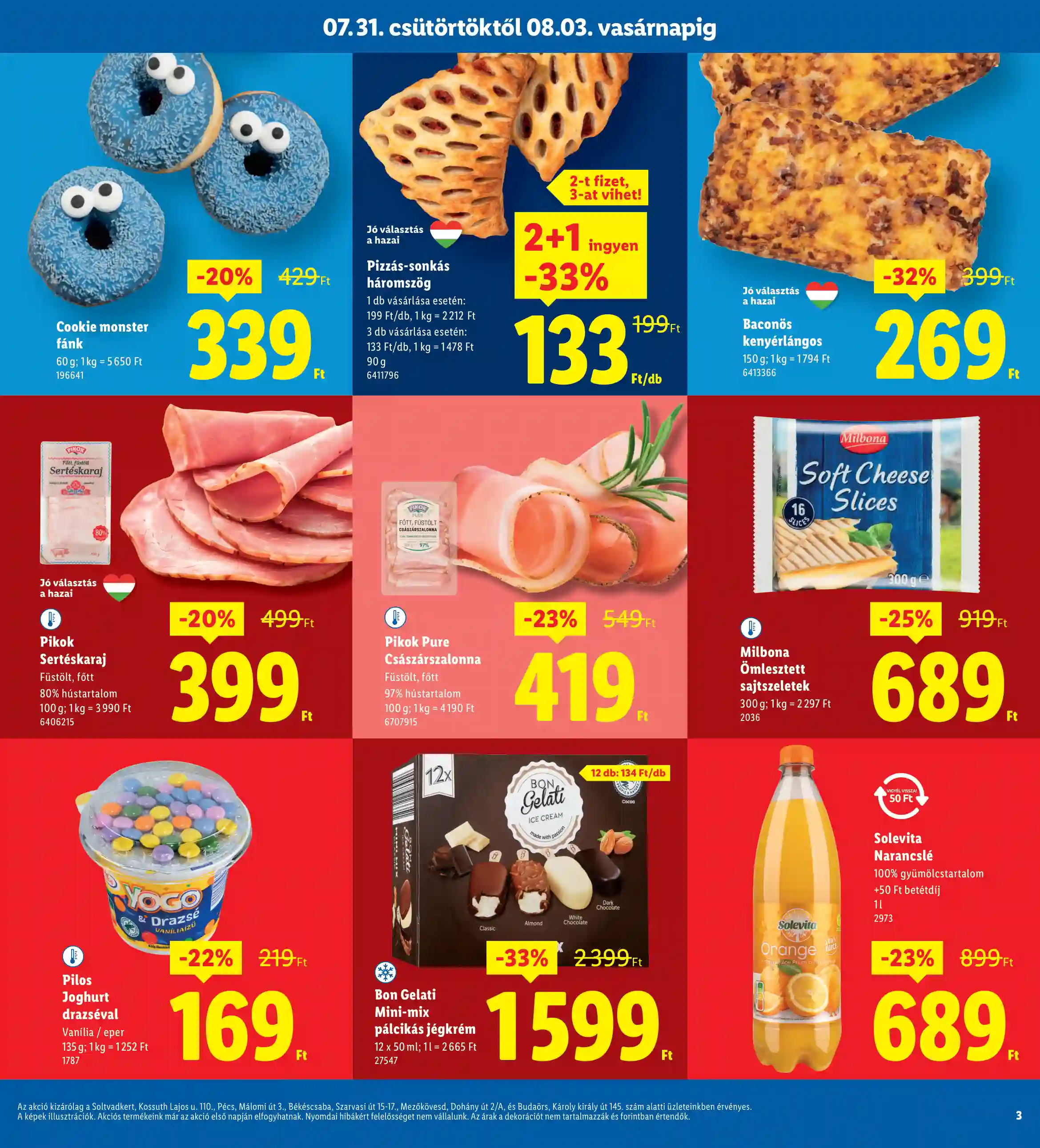 Lidl akciós újság 31. hét (Regionális akciók – Szekszárd) (3 oldal)