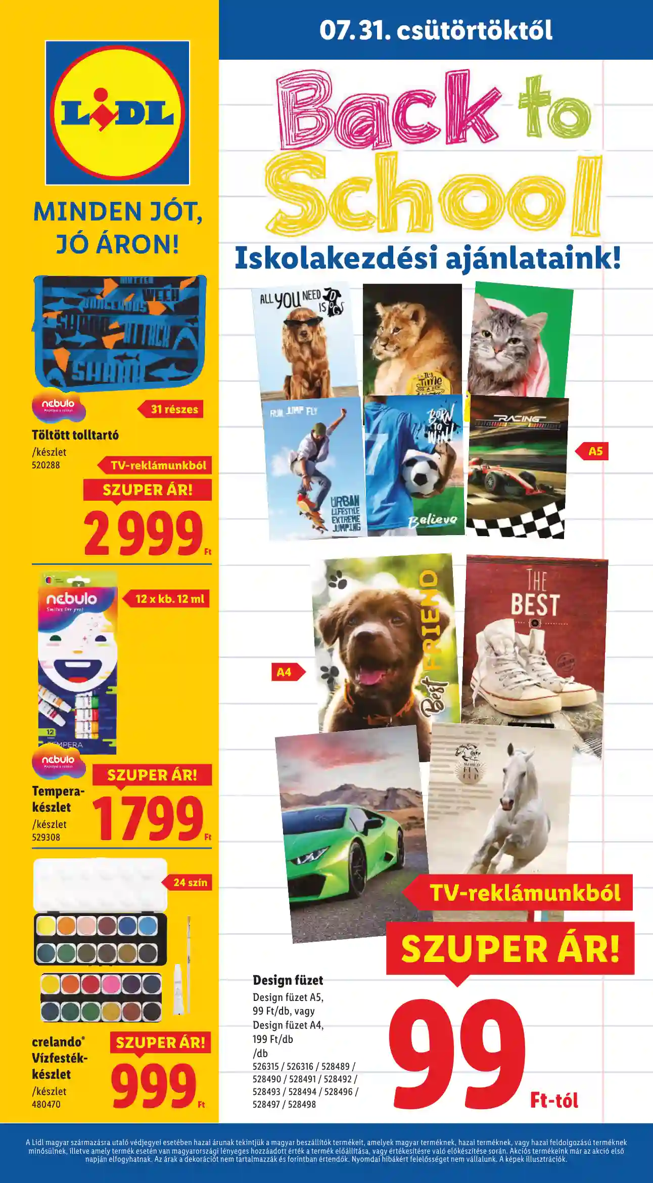 LIDL Érvényes 07.31-től 31.hét