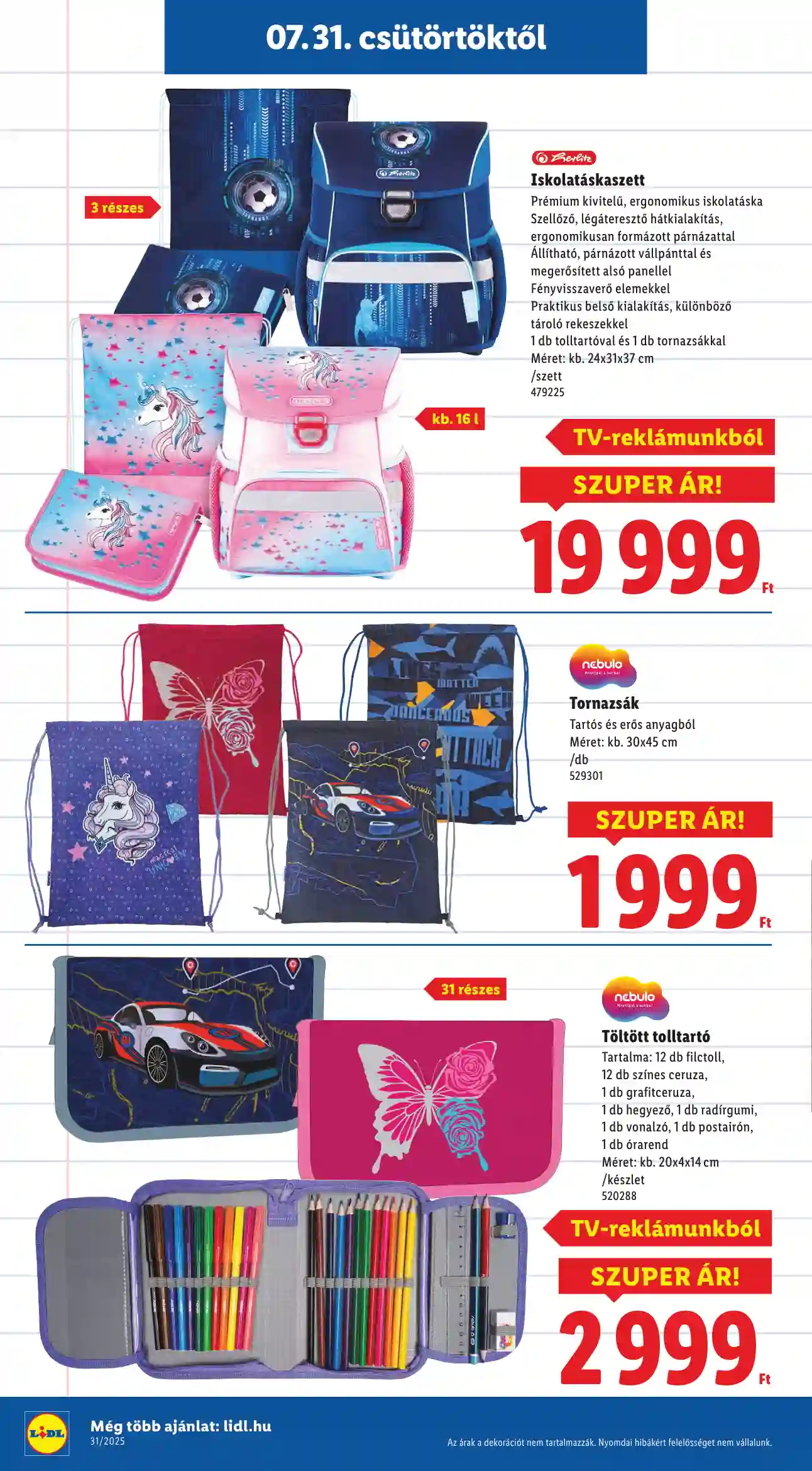 Lidl akciós újság 31. hét (Érvényes 07.31-től) (2 oldal)