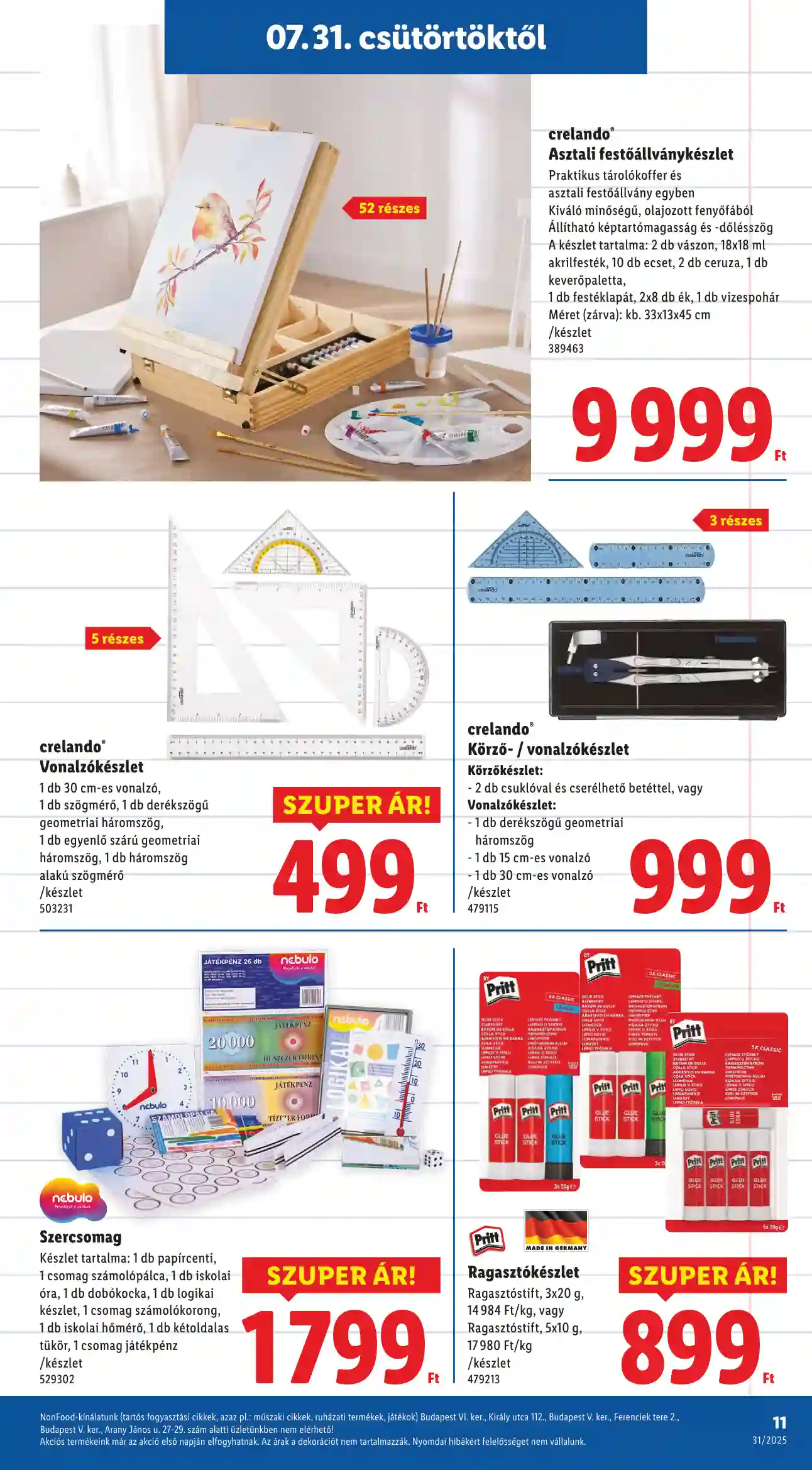 Lidl akciós újság 31. hét (Érvényes 07.31-től) (3 oldal)