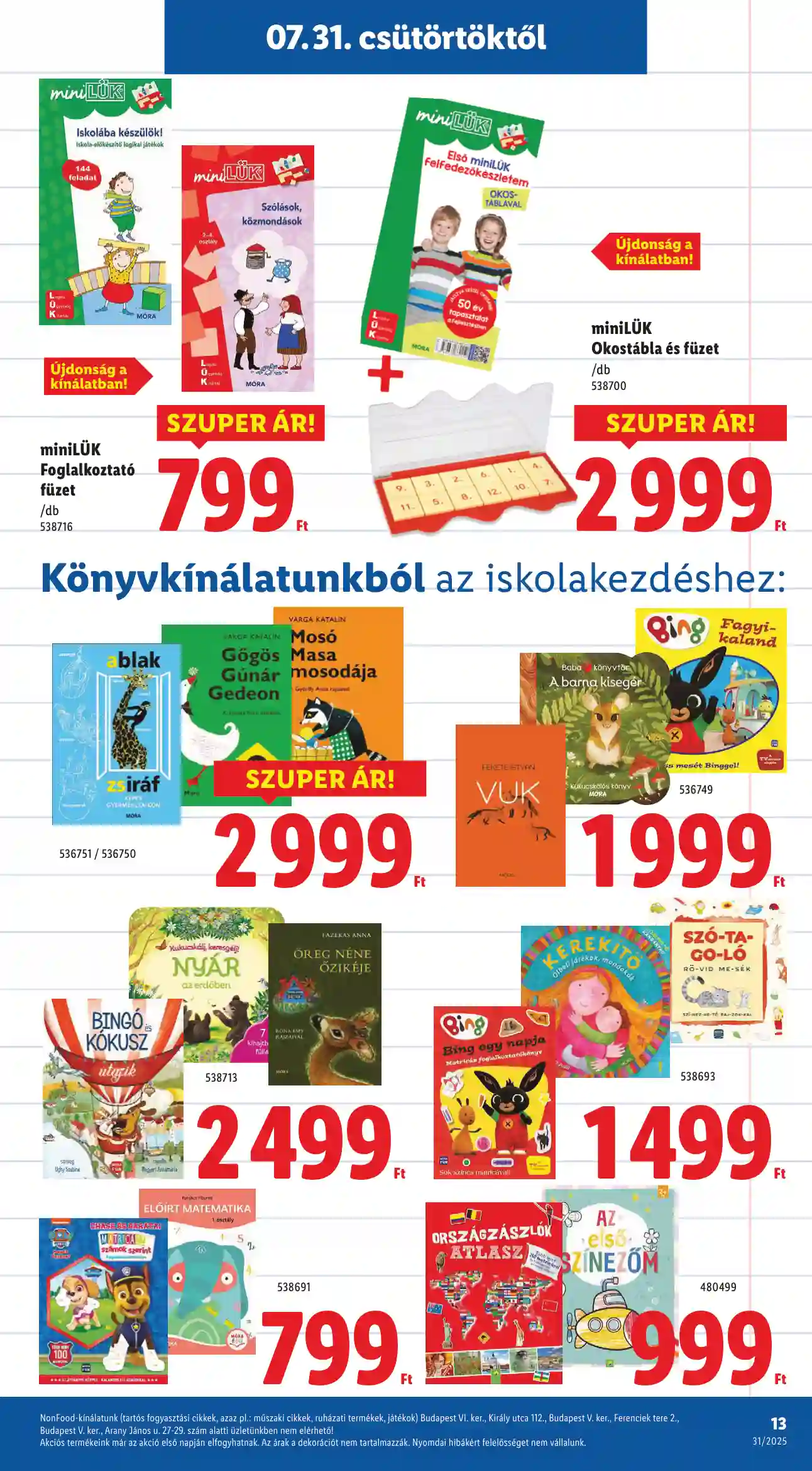 Lidl akciós újság 31. hét (Érvényes 07.31-től) (5 oldal)