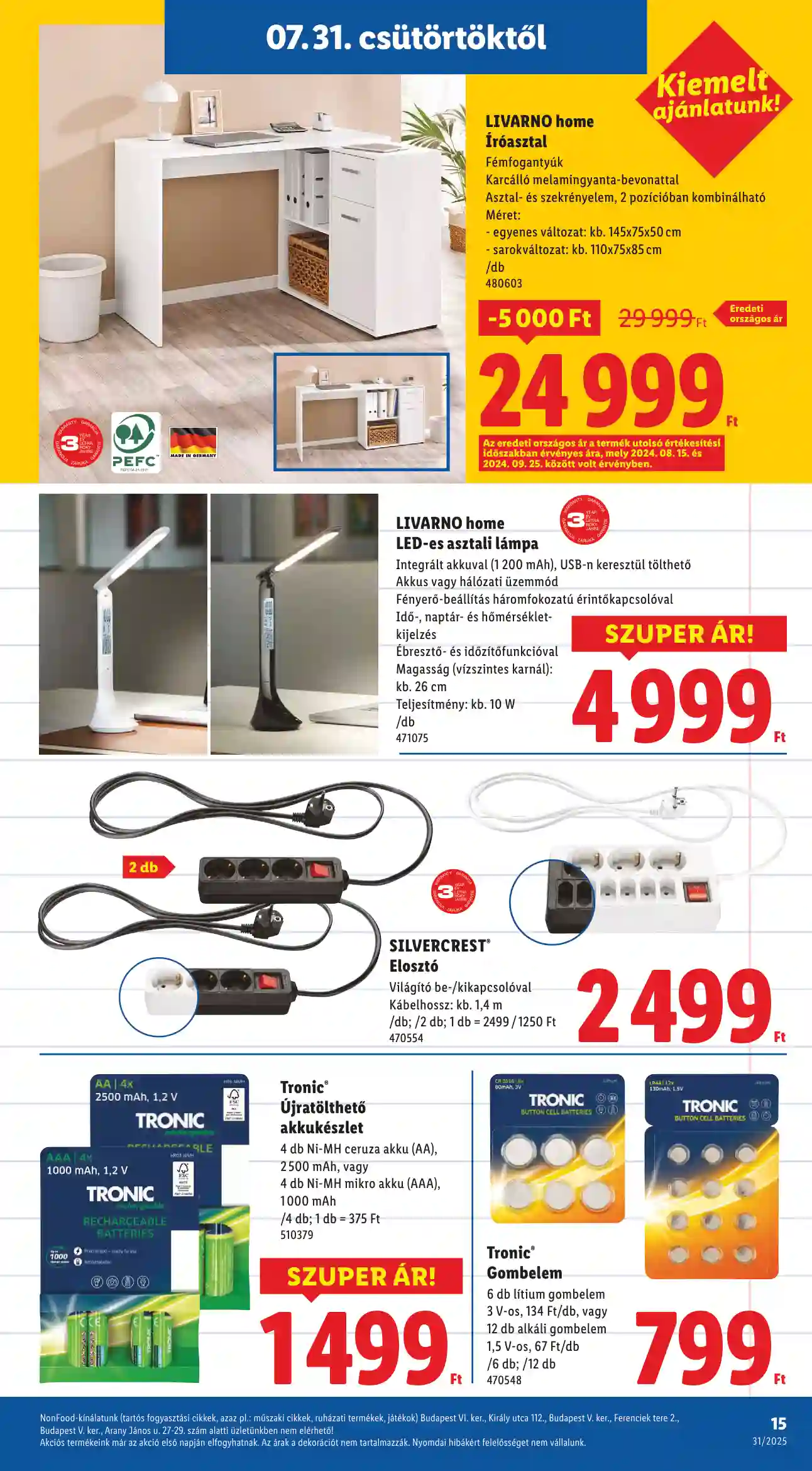 Lidl akciós újság 31. hét (Érvényes 07.31-től) (7 oldal)