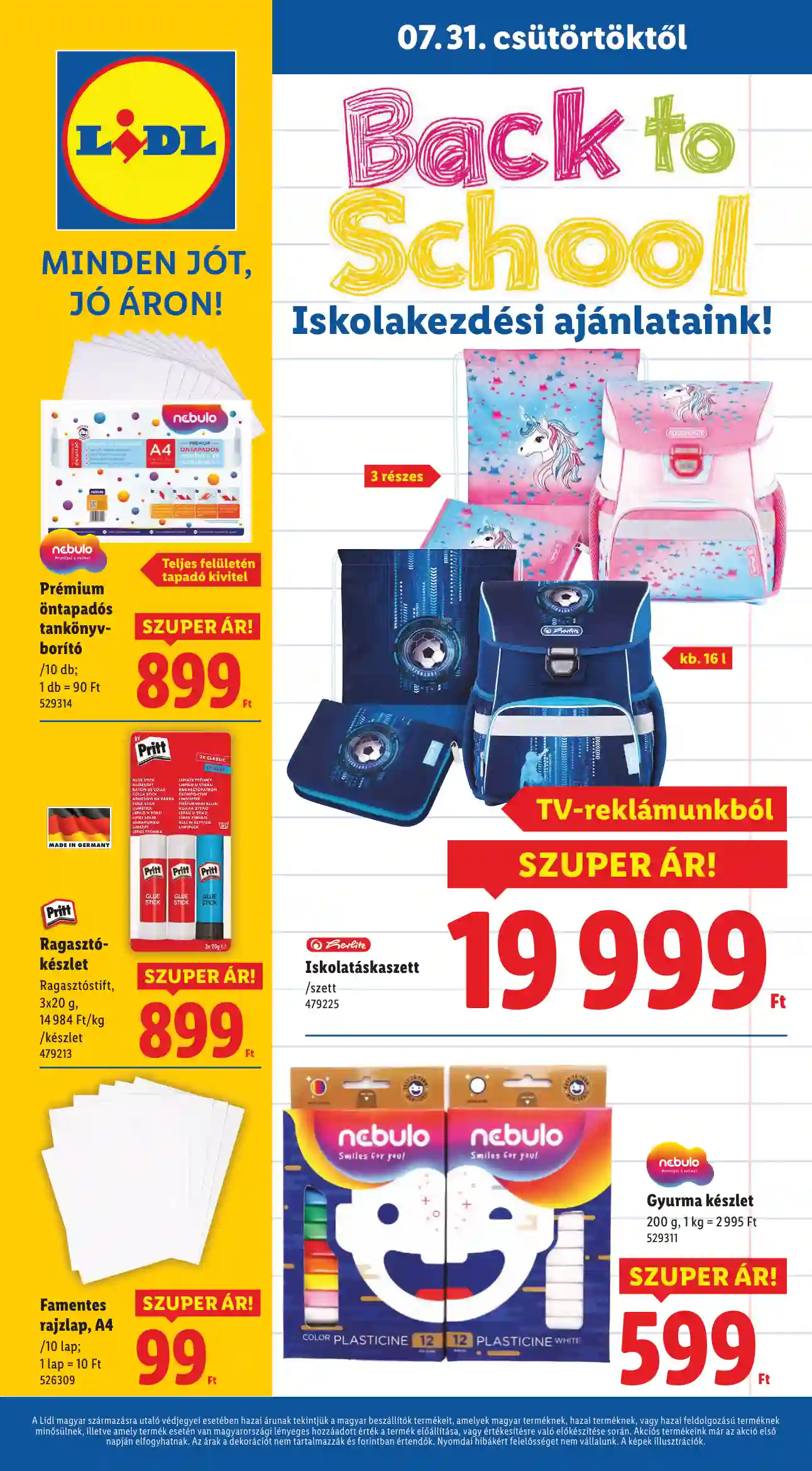 Lidl akciós újság 31. hét (Érvényes 07.31-től) (8 oldal)
