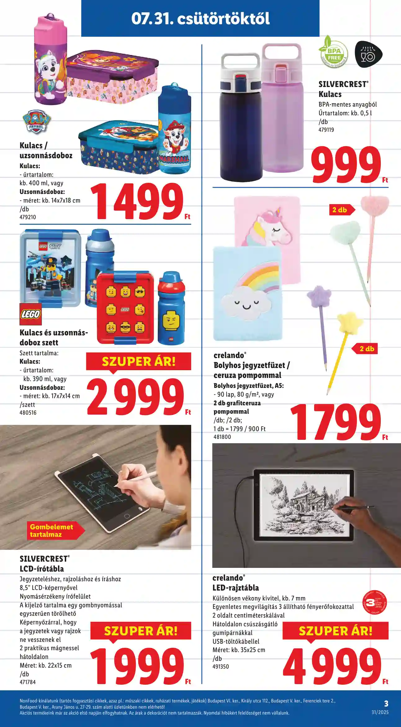 Lidl akciós újság 31. hét (Érvényes 07.31-től) (9 oldal)
