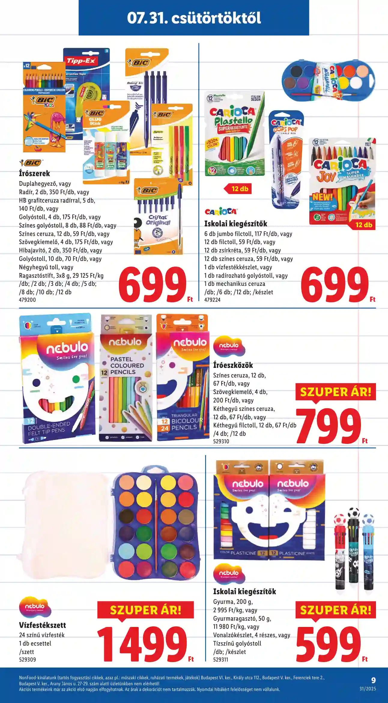 Lidl akciós újság 31. hét (Érvényes 07.31-től) (15 oldal)