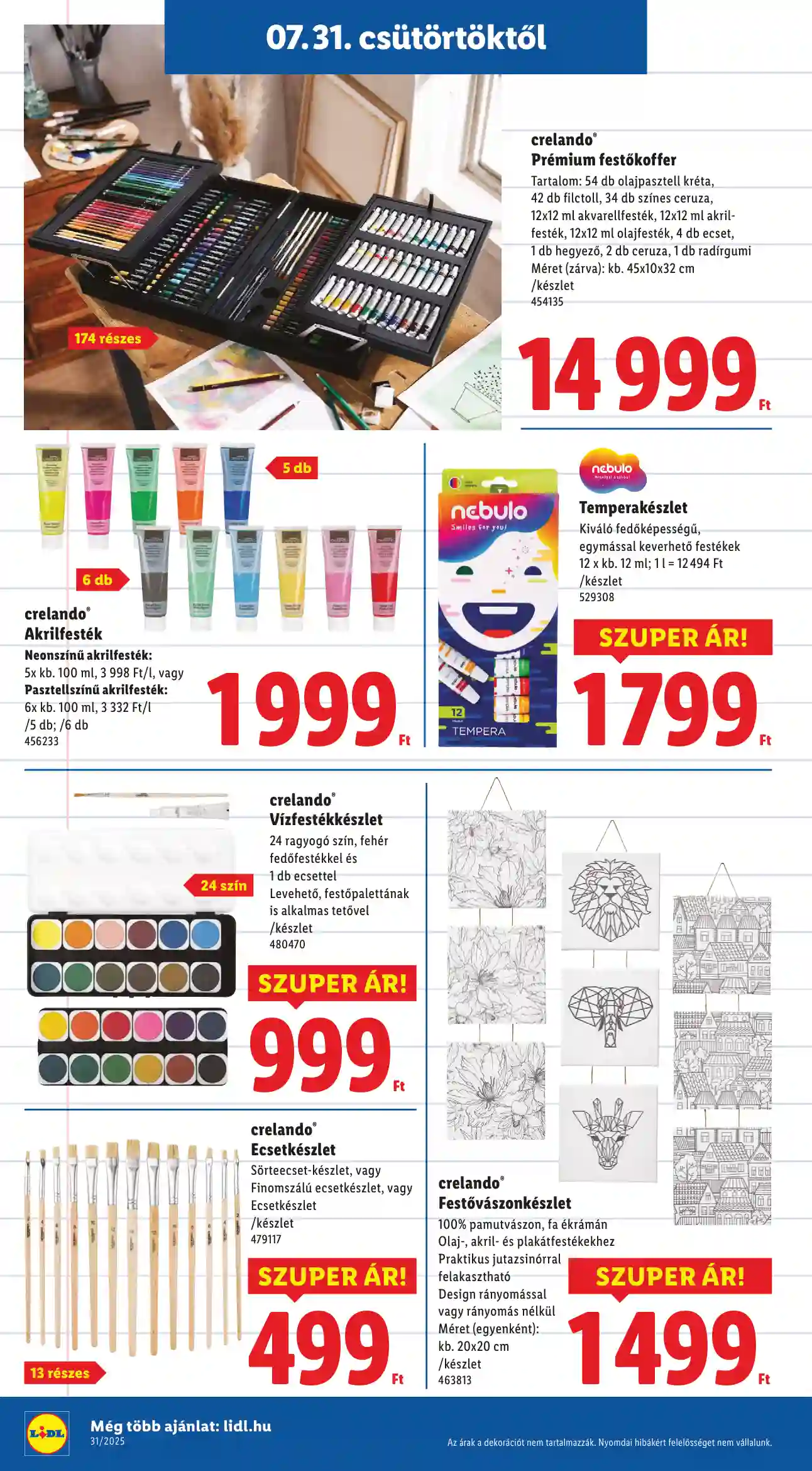 Lidl akciós újság 31. hét (Érvényes 07.31-től) (16 oldal)