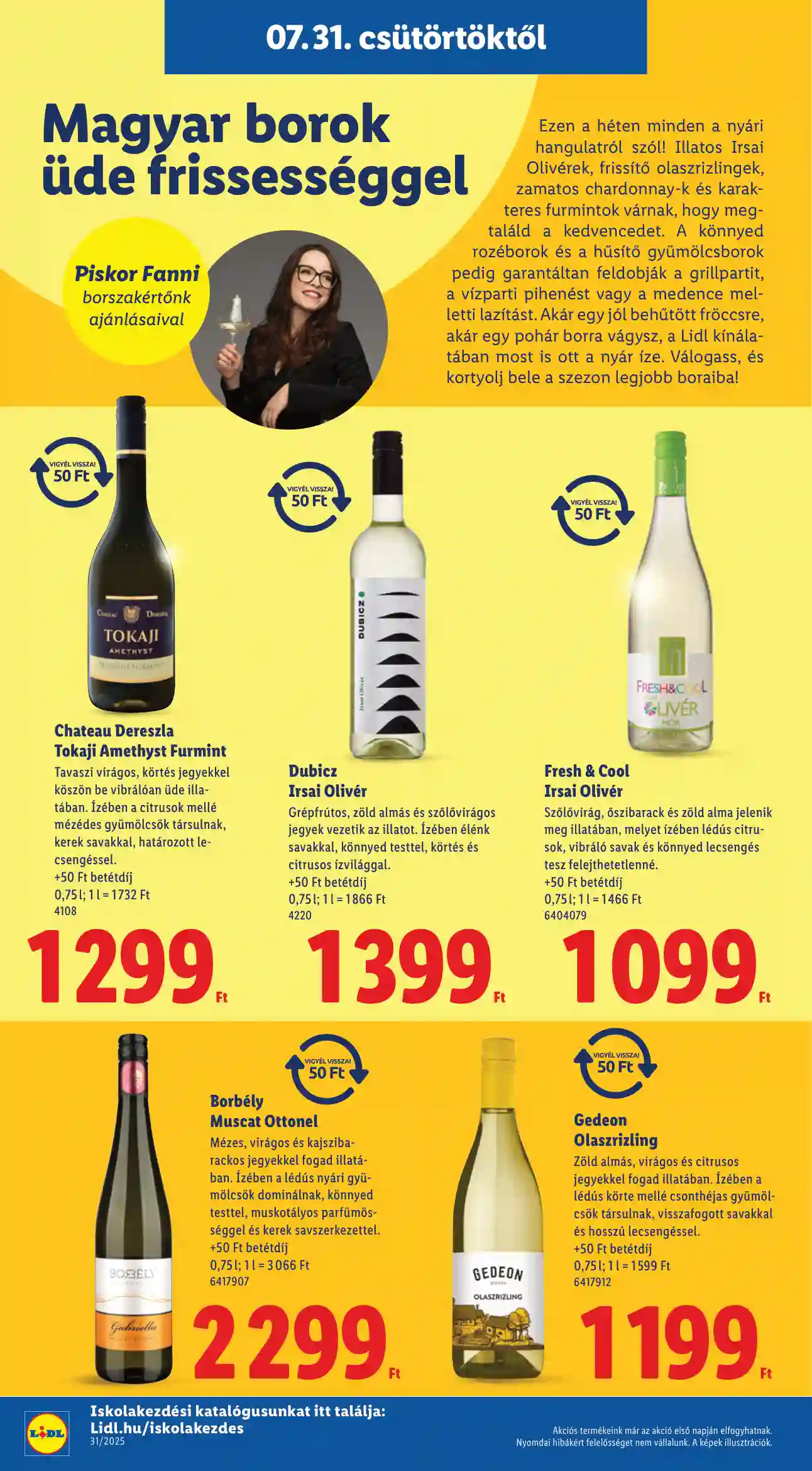 Lidl akciós újság 31. hét (Érvényes 07.31-től) (8 oldal)