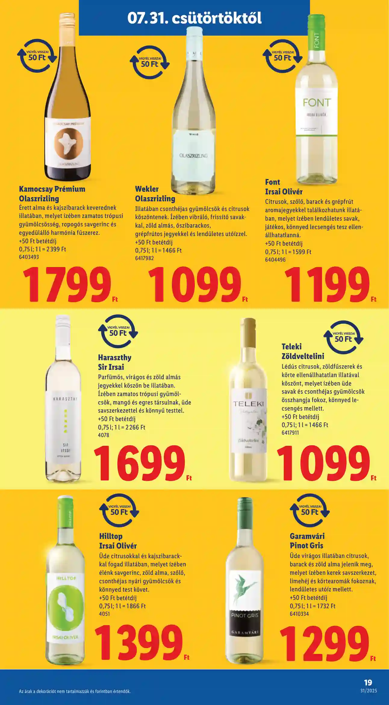 Lidl akciós újság 31. hét (Érvényes 07.31-től) (9 oldal)