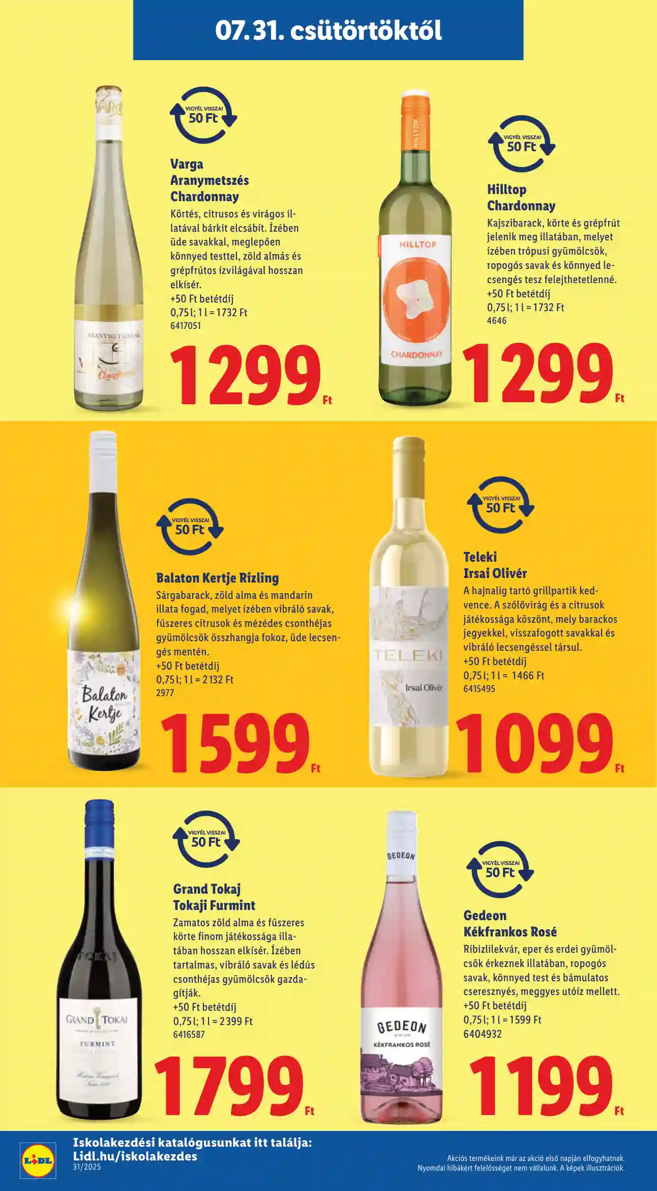 Lidl akciós újság 31. hét (Érvényes 07.31-től) (10 oldal)
