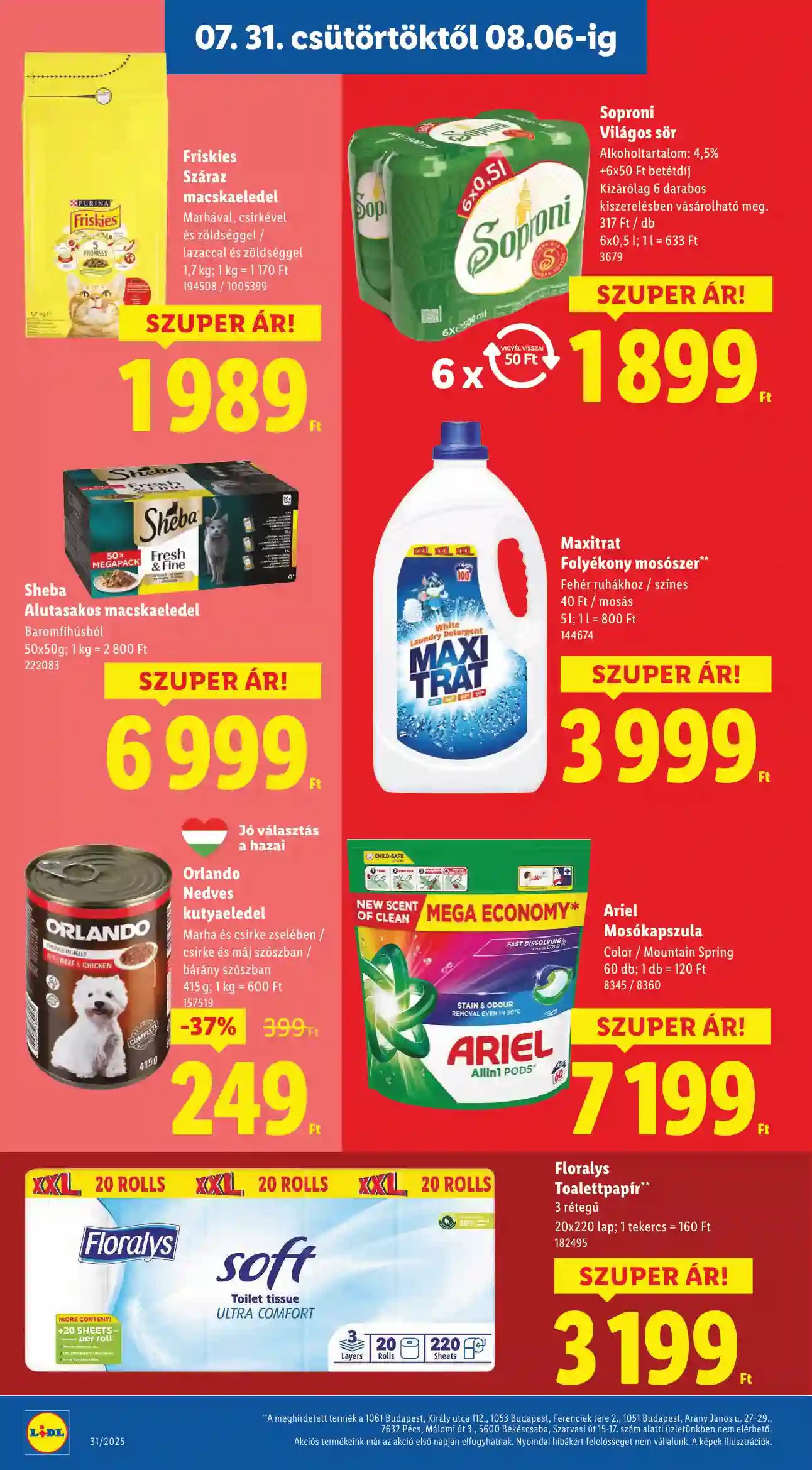 Lidl akciós újság 31. hét (Érvényes 07.31-től) (6 oldal)
