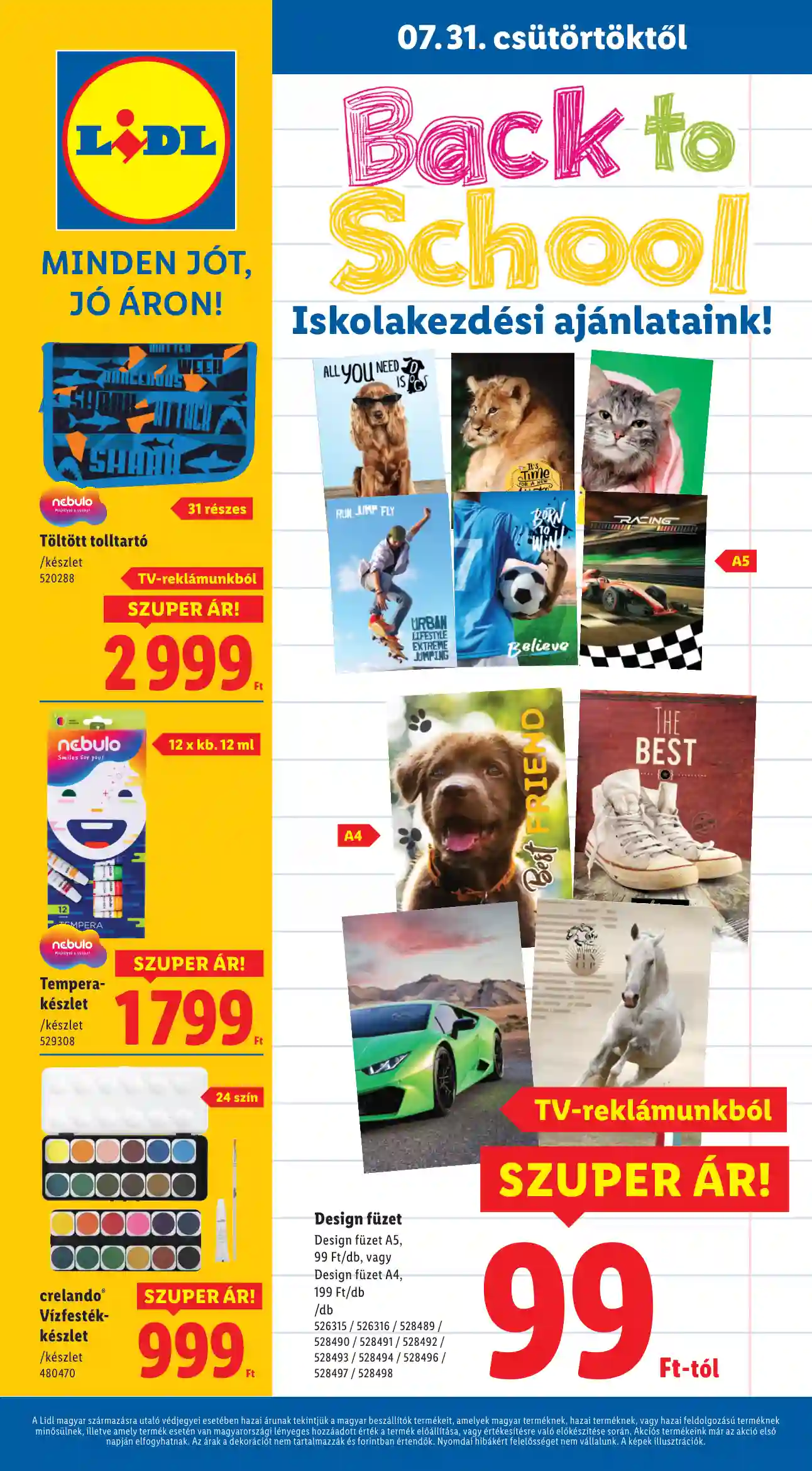 LIDL Érvényes 07.31-től 31.hét